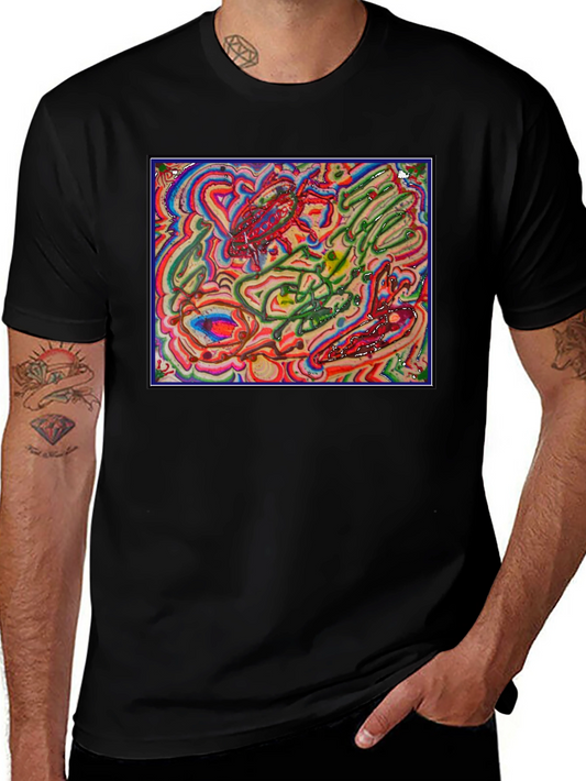 Abstract Art Graphic Tee - Unique Design Comfortable Fit