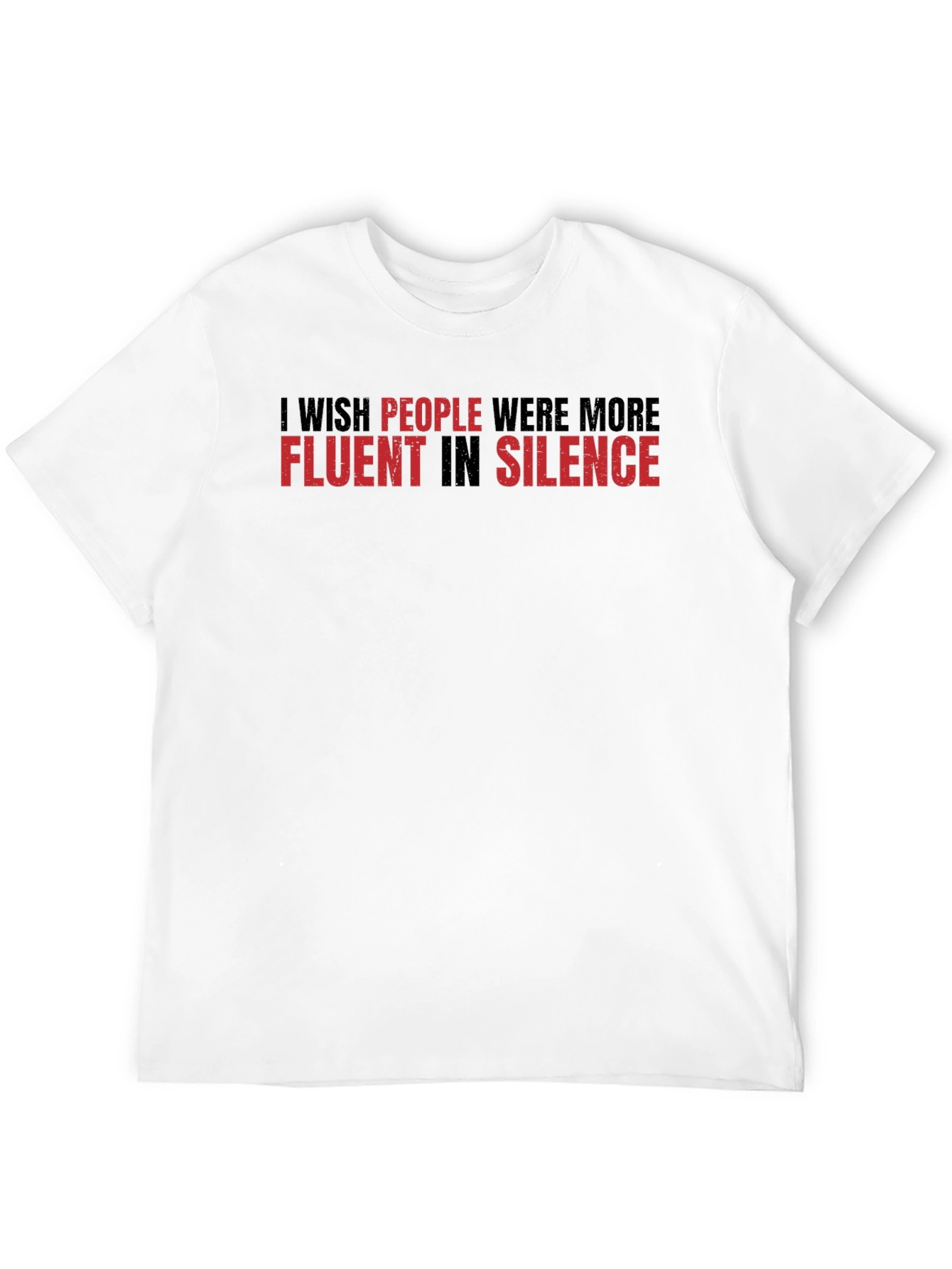 Fluent in Silence Graphic Tee - Black Cotton T-Shirt