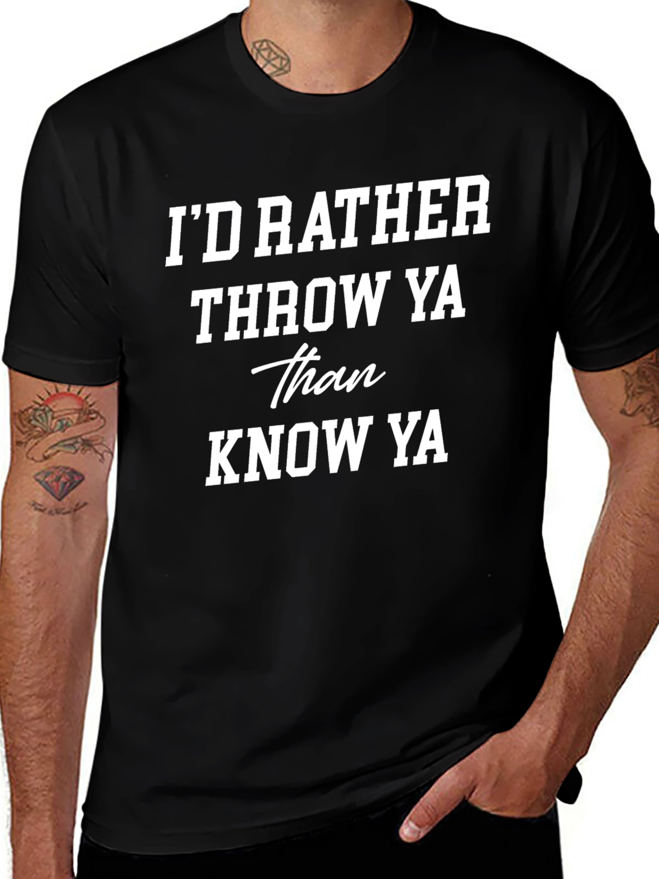 Id Rather Throw Ya Graphic Tee