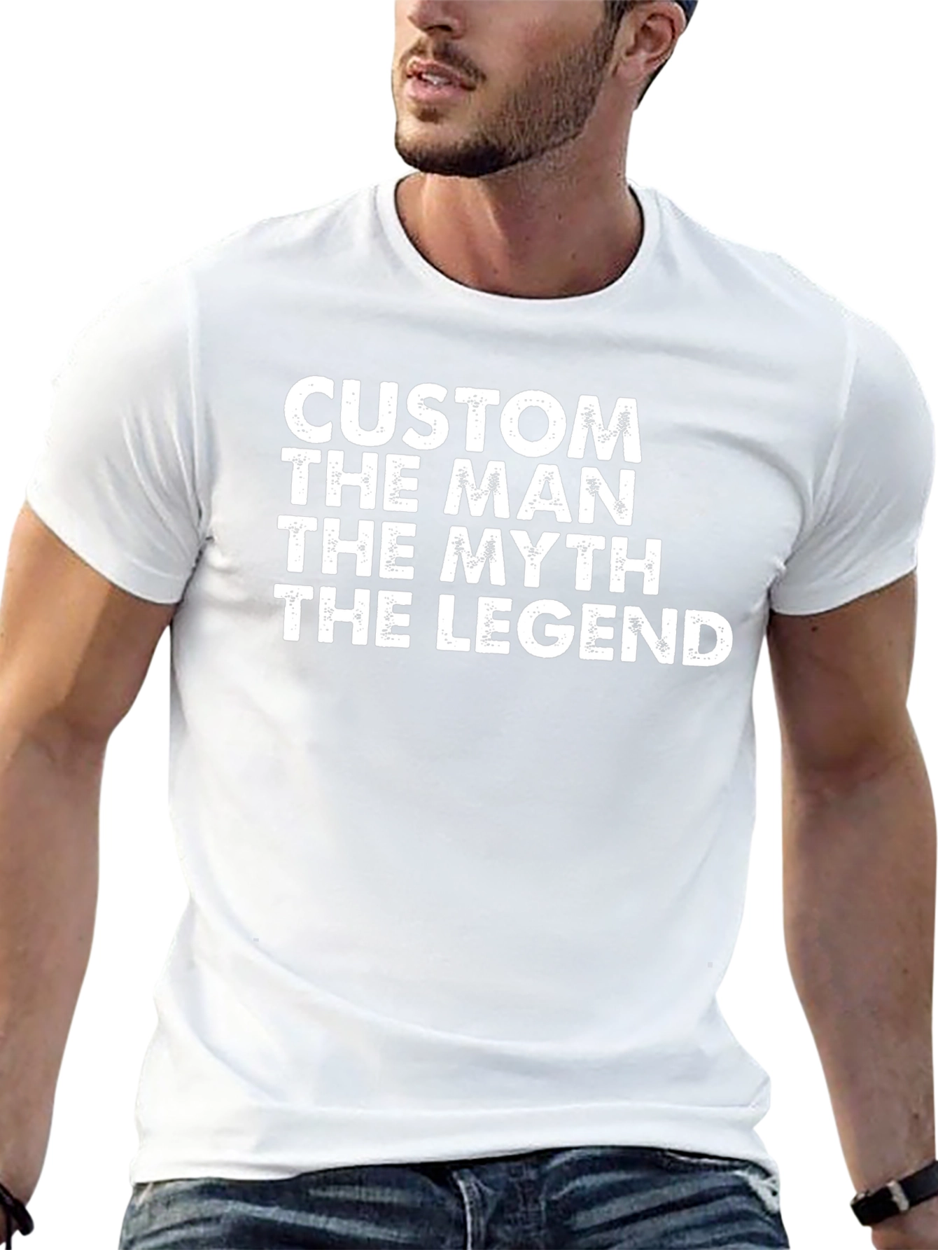 Custom Man Myth Legend Graphic Tee