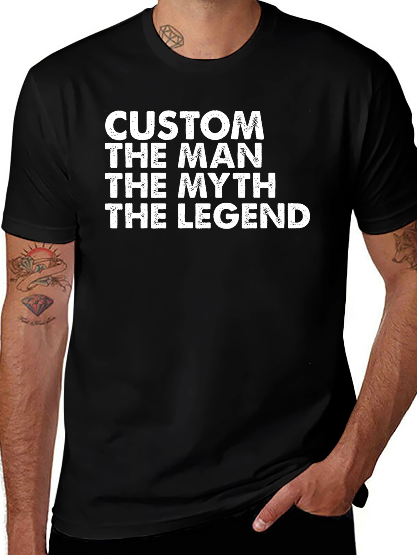Custom Man Myth Legend Graphic Tee