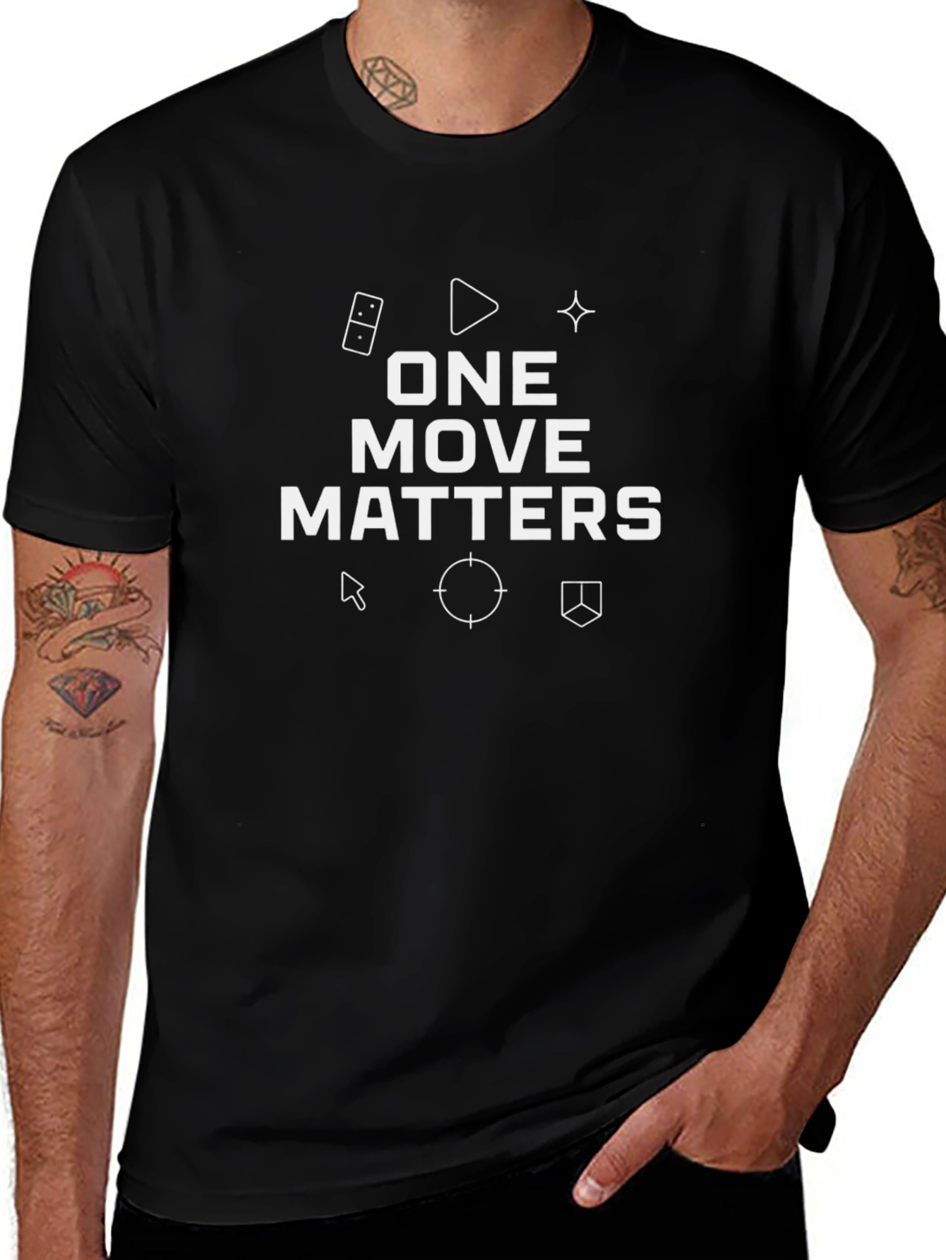 One Move Matters Graphic Tee - Black