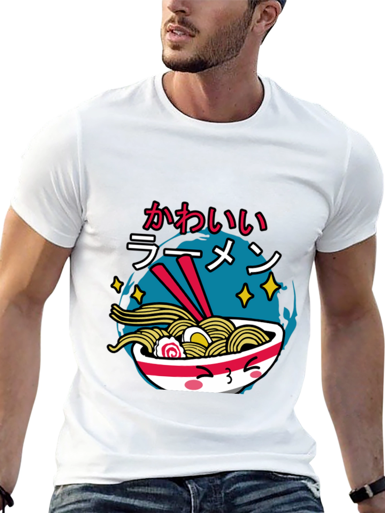 Kawaii Ramen T-Shirt - Cute Japanese Noodle Bowl Tee