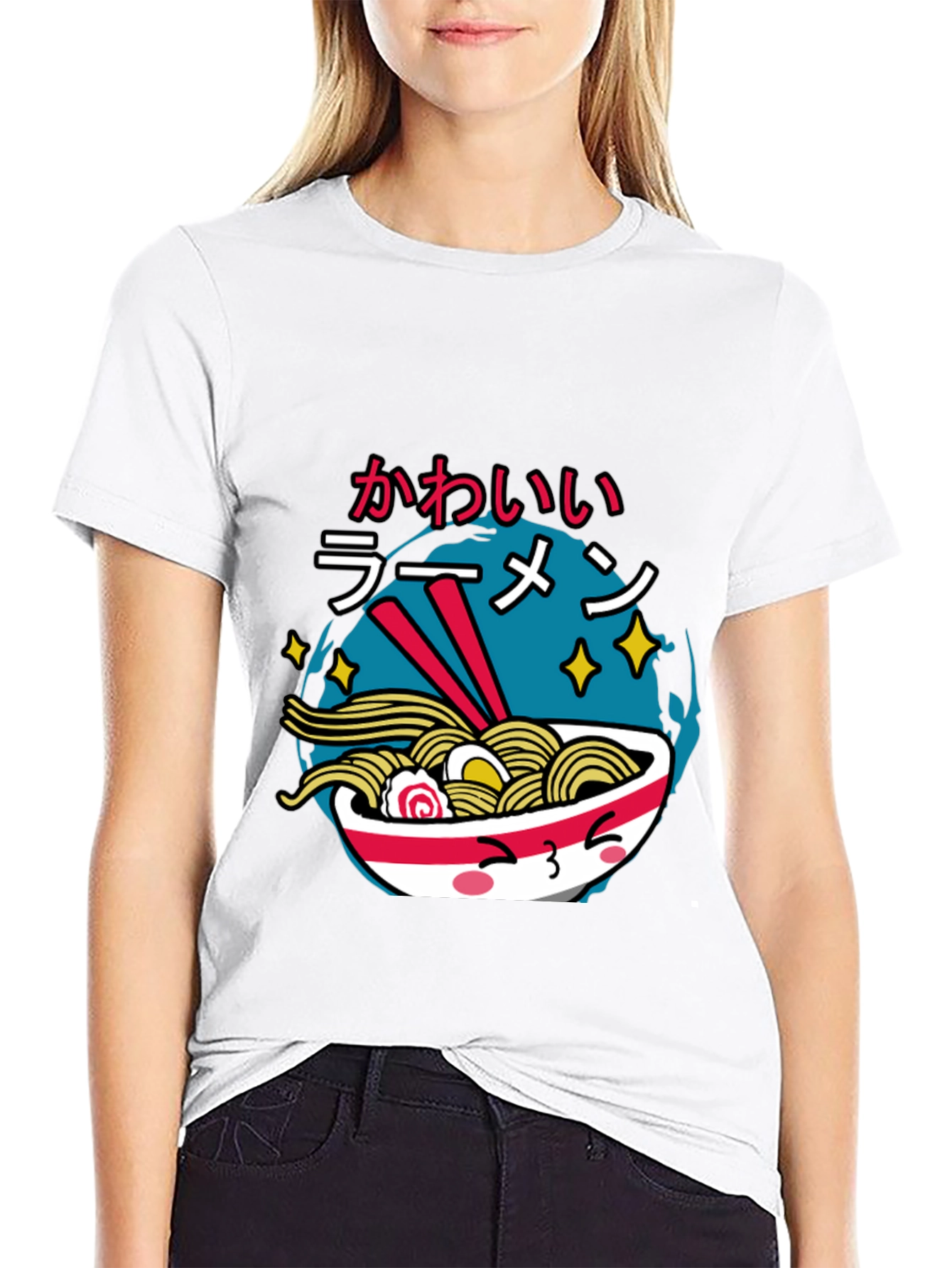 Kawaii Ramen T-Shirt - Cute Japanese Noodle Bowl Tee