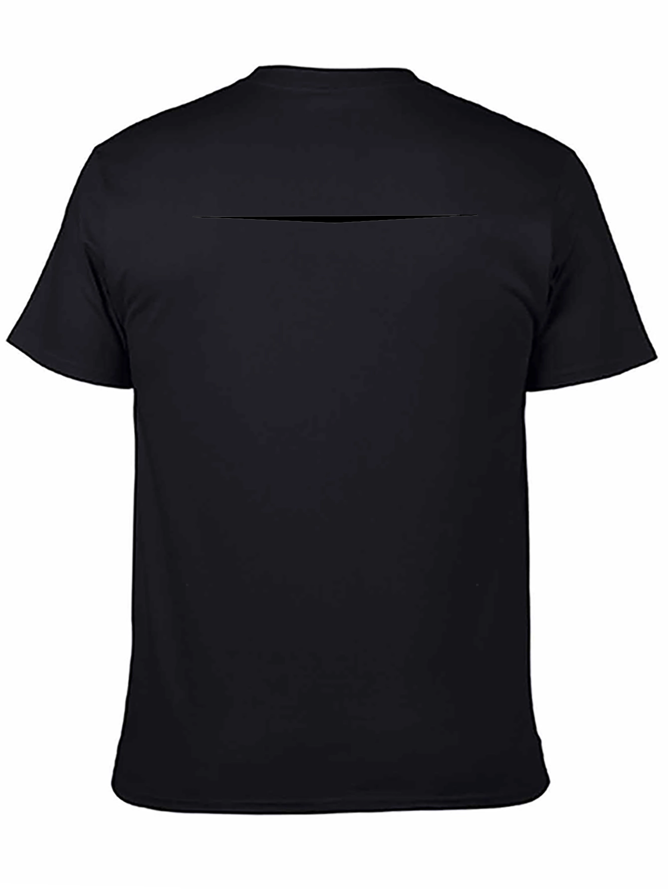 Mens Black Crew Neck Short Sleeve T-Shirt