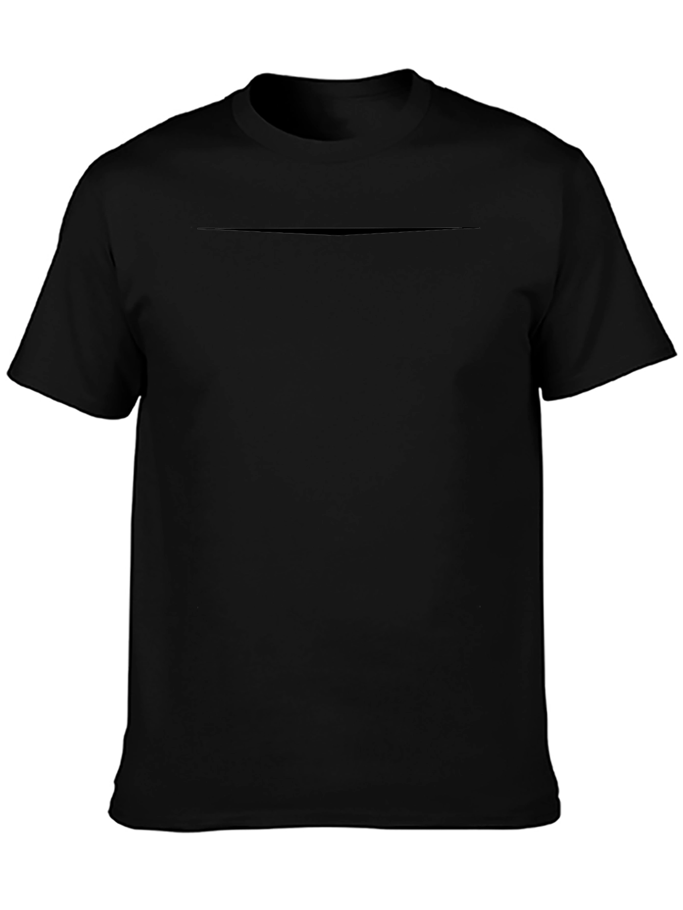 Mens Black Crew Neck Short Sleeve T-Shirt