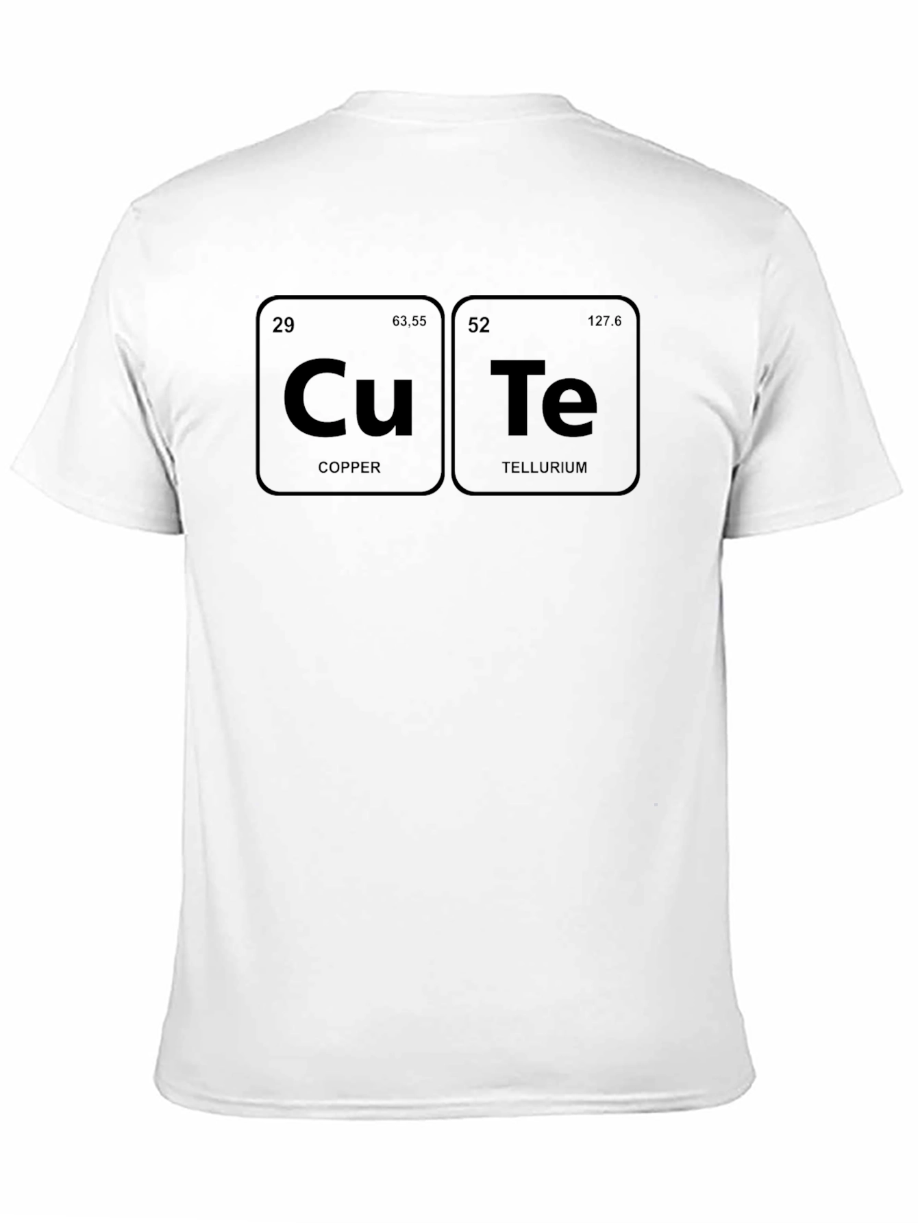 Cute Periodic Table T-Shirt - Copper and Tellurium