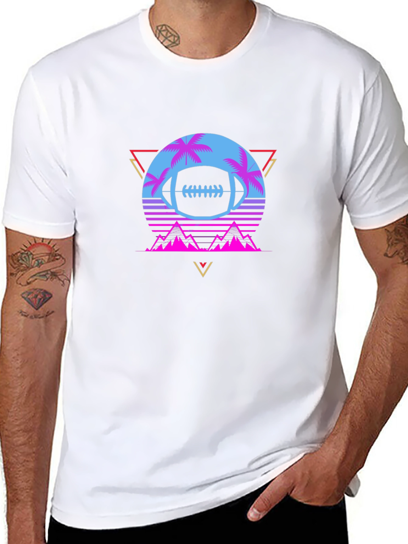 Retro Football Graphic Tee