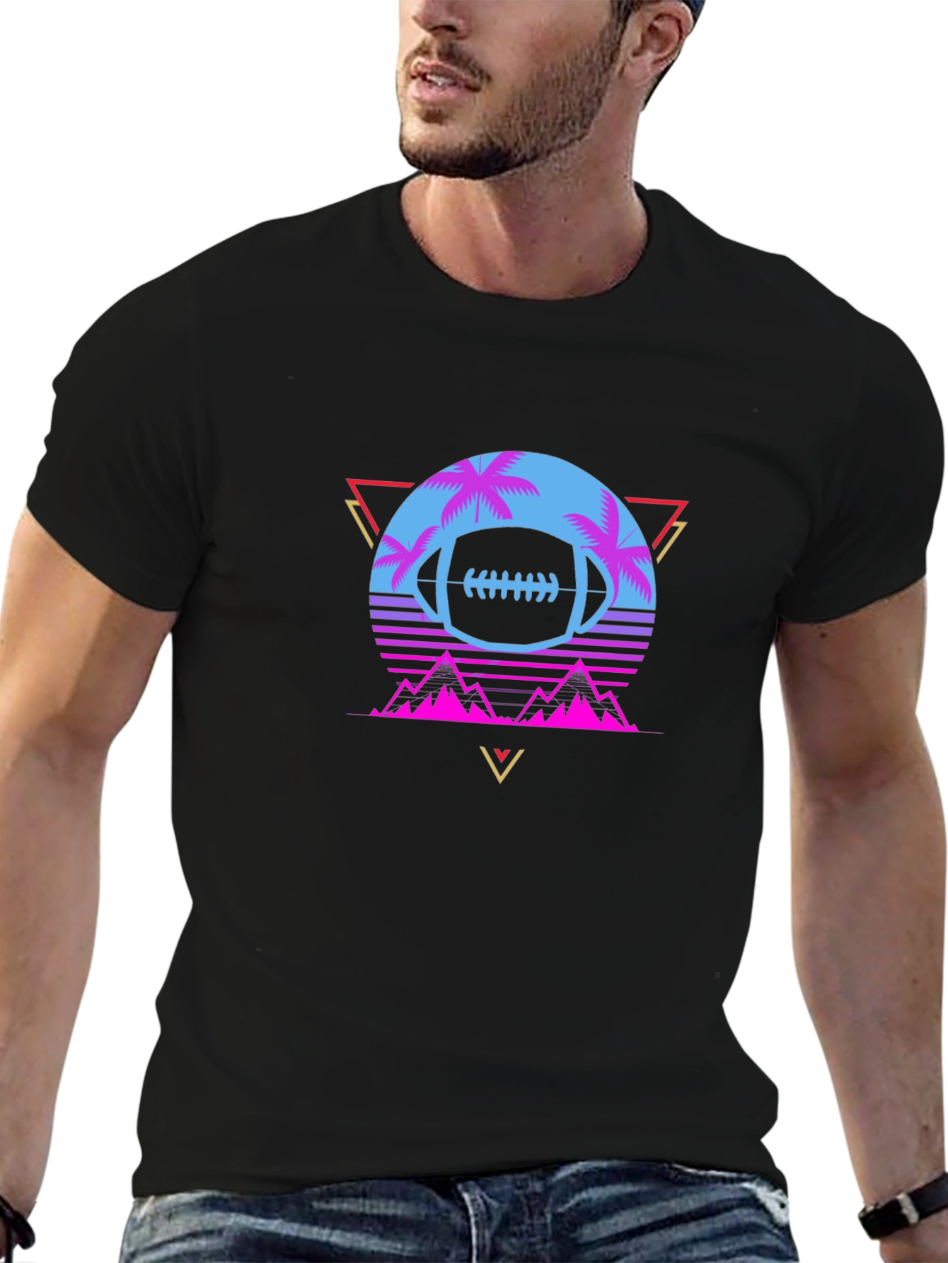 Retro Football Graphic Tee