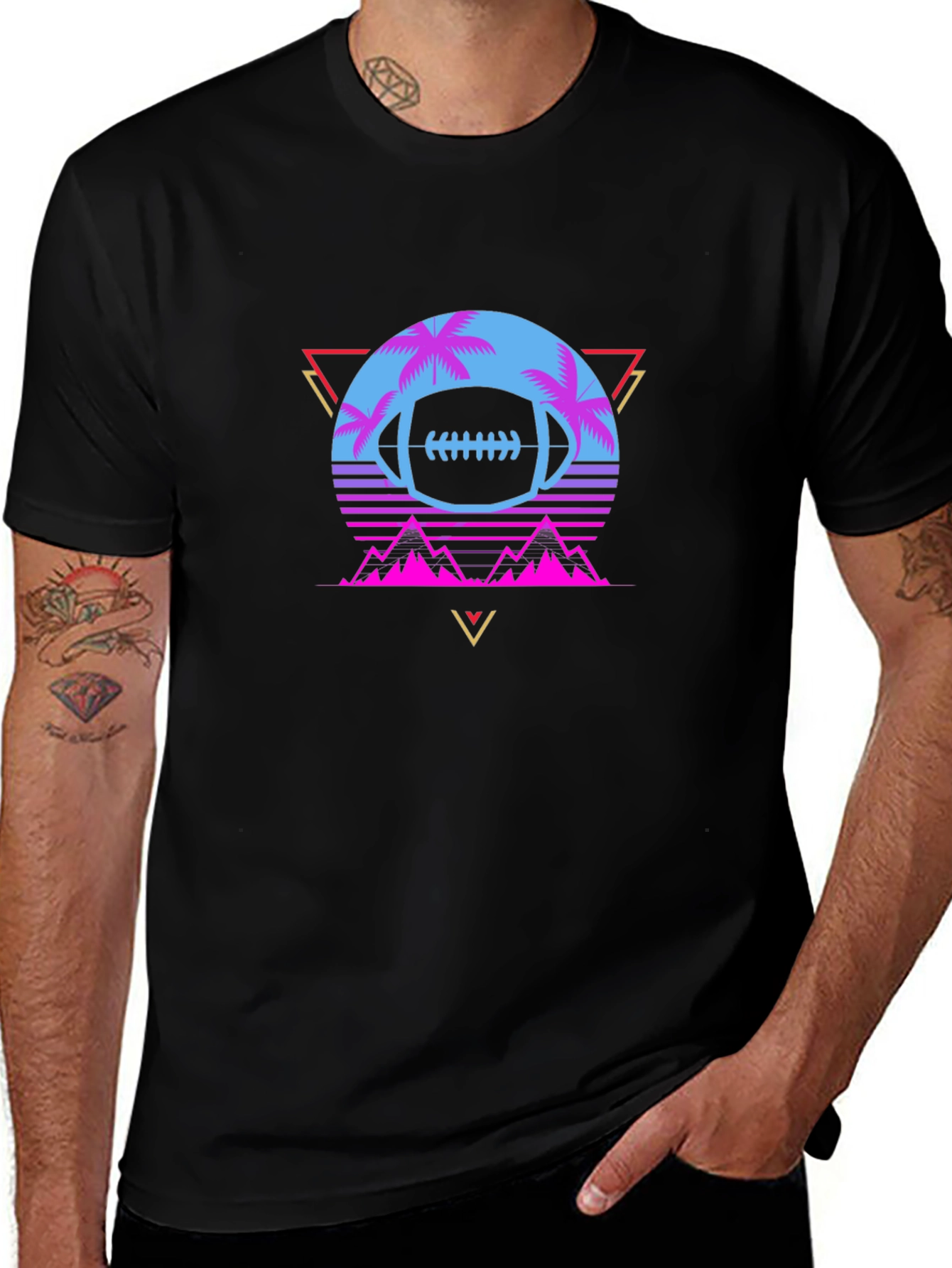 Retro Football Graphic Tee