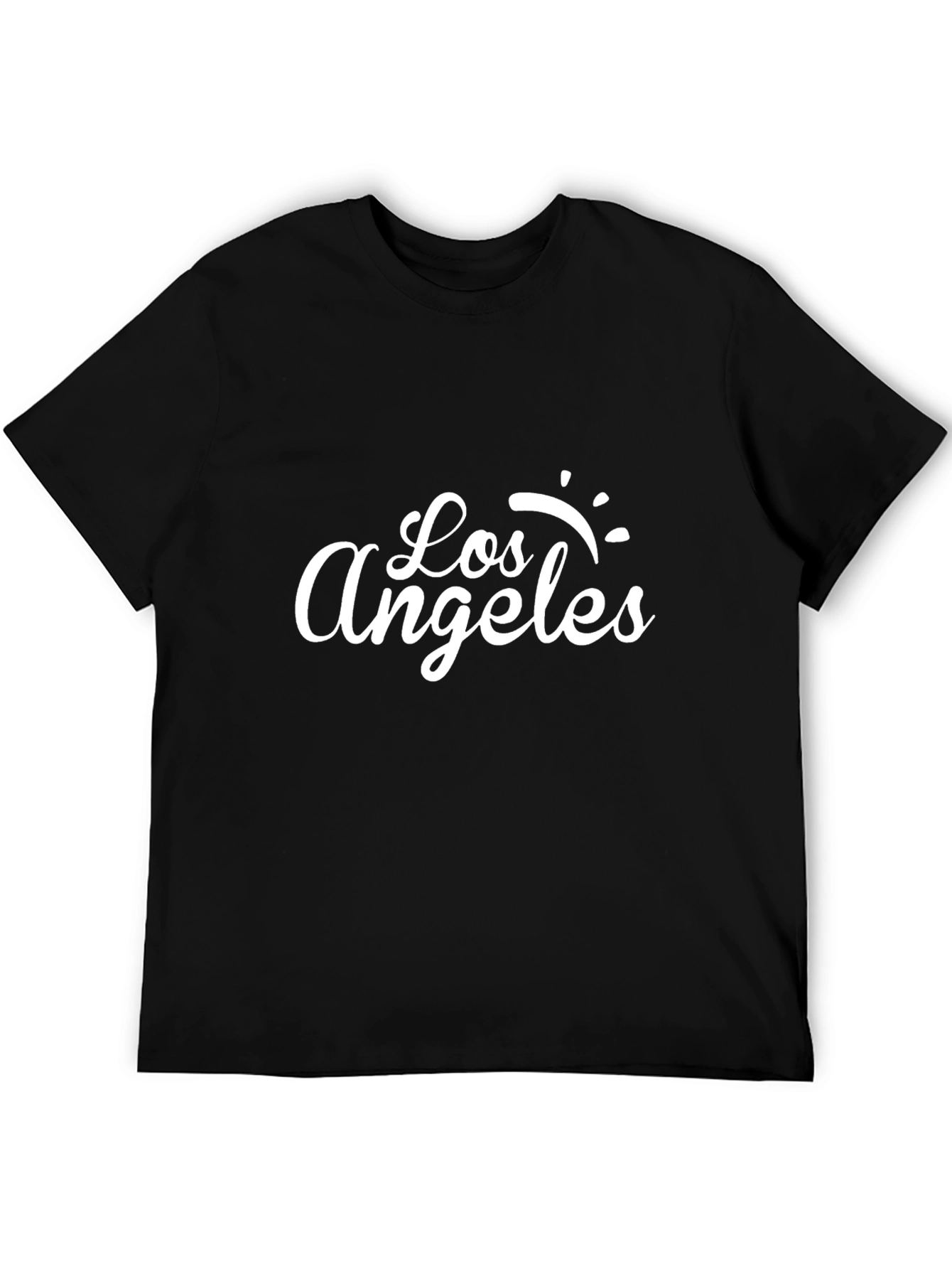 Los Angeles Graphic Print Black T-Shirt