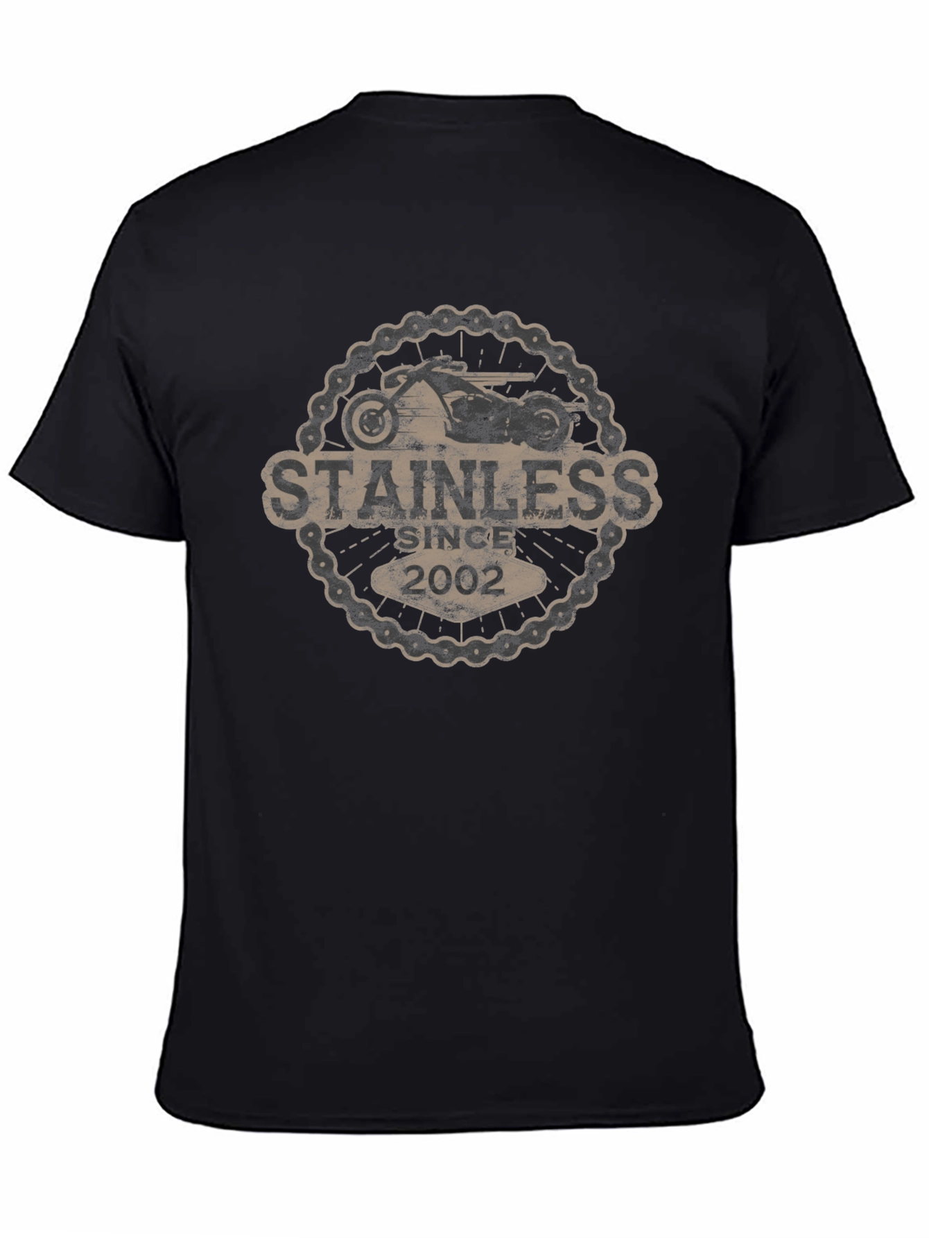 Stainless Since 2002 Graphic Tee - Motorcycle Theme