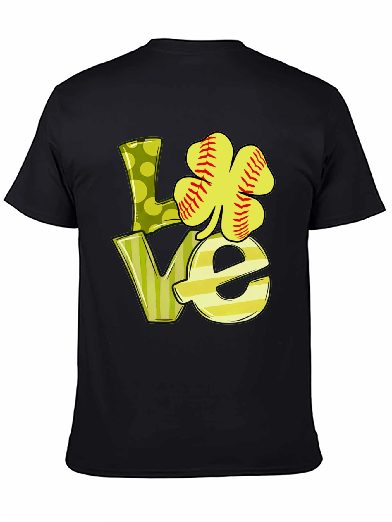 LOVE Baseball Shamrock T-Shirt - St. Patricks Day Tee