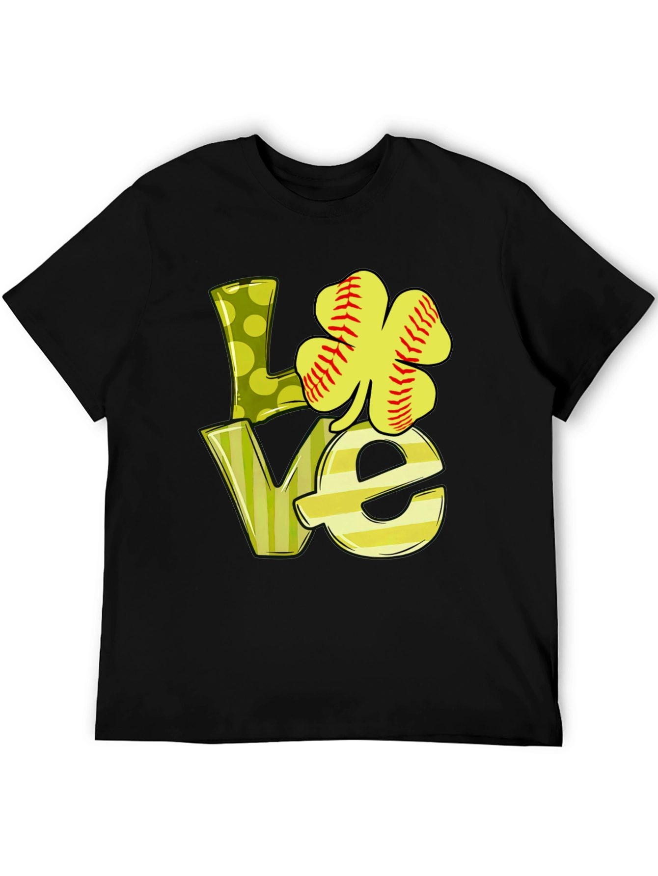 LOVE Baseball Shamrock T-Shirt - St. Patricks Day Tee