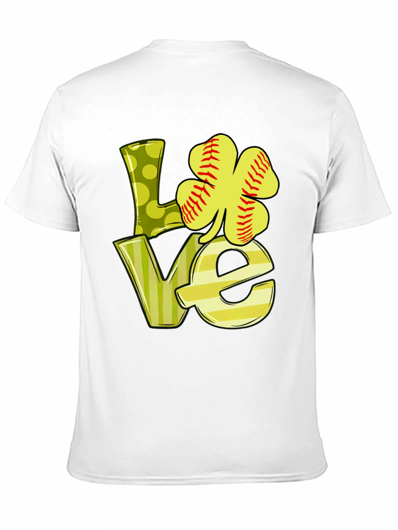 LOVE Baseball Shamrock T-Shirt - St. Patricks Day Tee