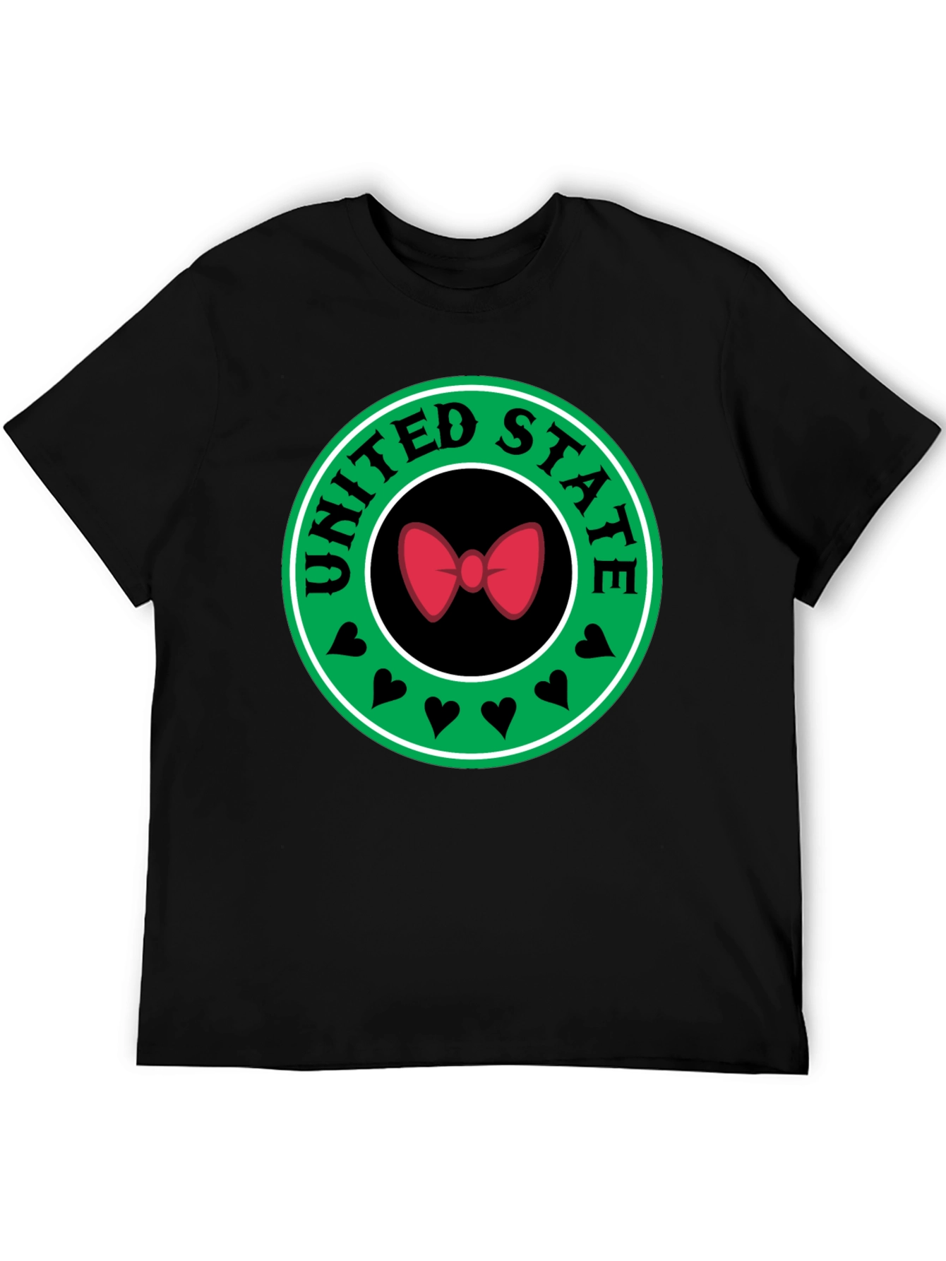 United States Bow Tie Black T-Shirt
