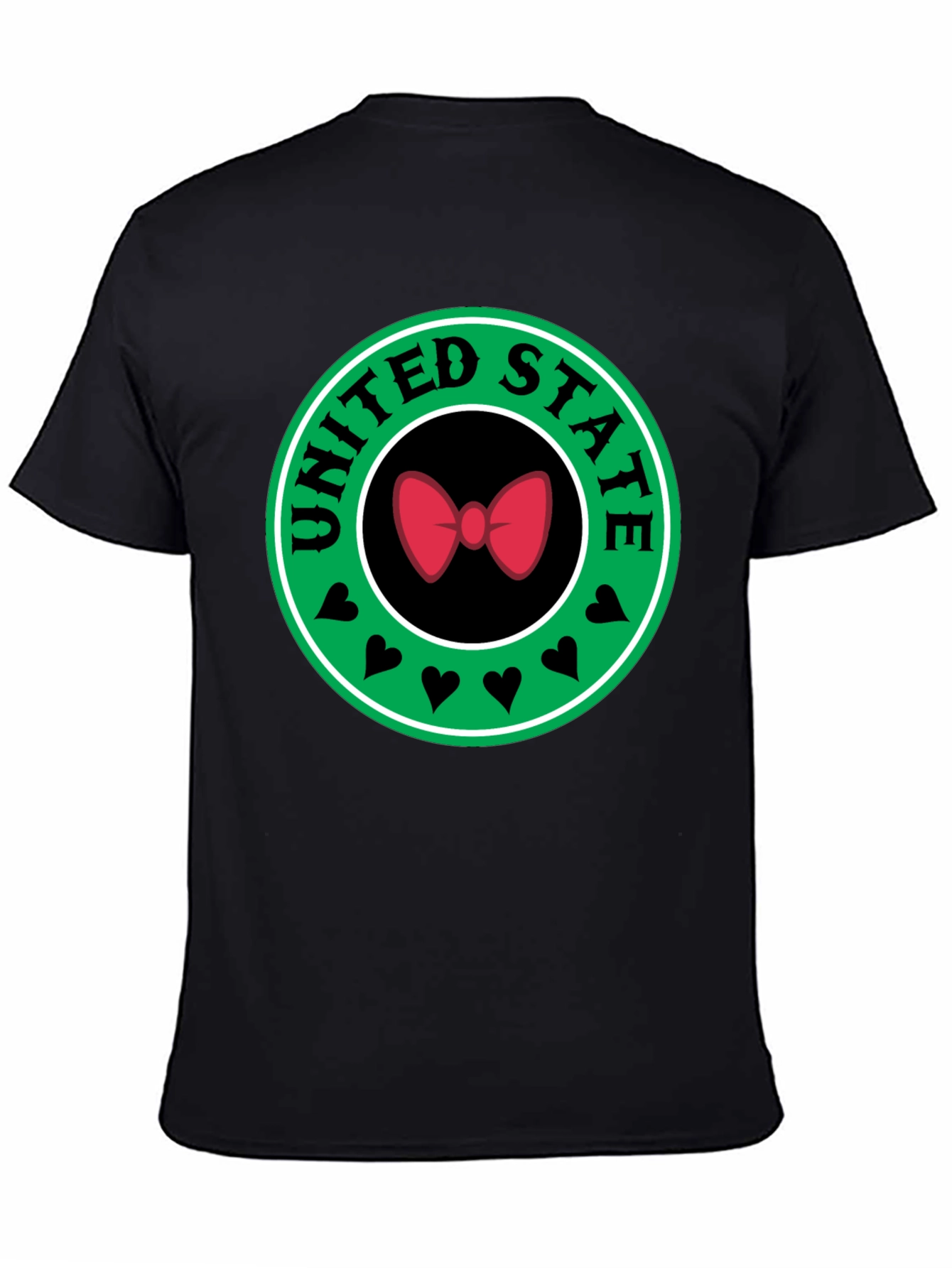 United States Bow Tie Black T-Shirt