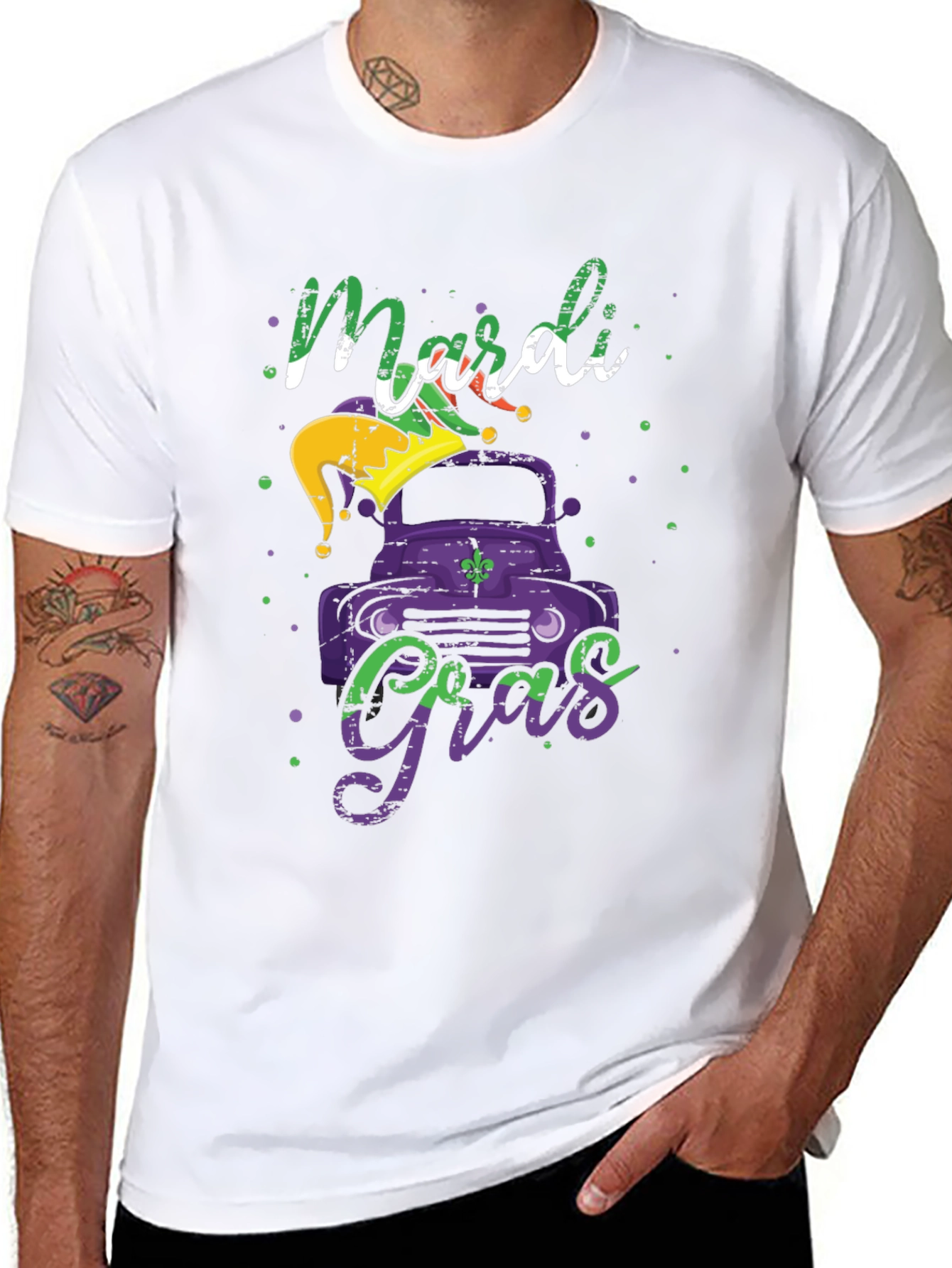 Mardi Gras Truck Graphic Tee