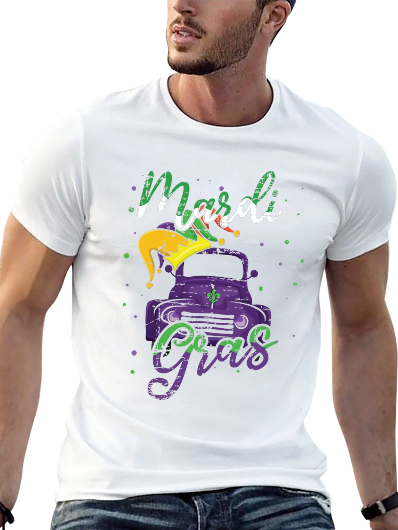 Mardi Gras Truck Graphic Tee