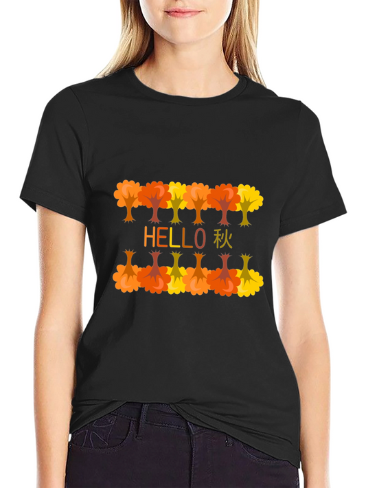 Hello Fall Autumn T-Shirt