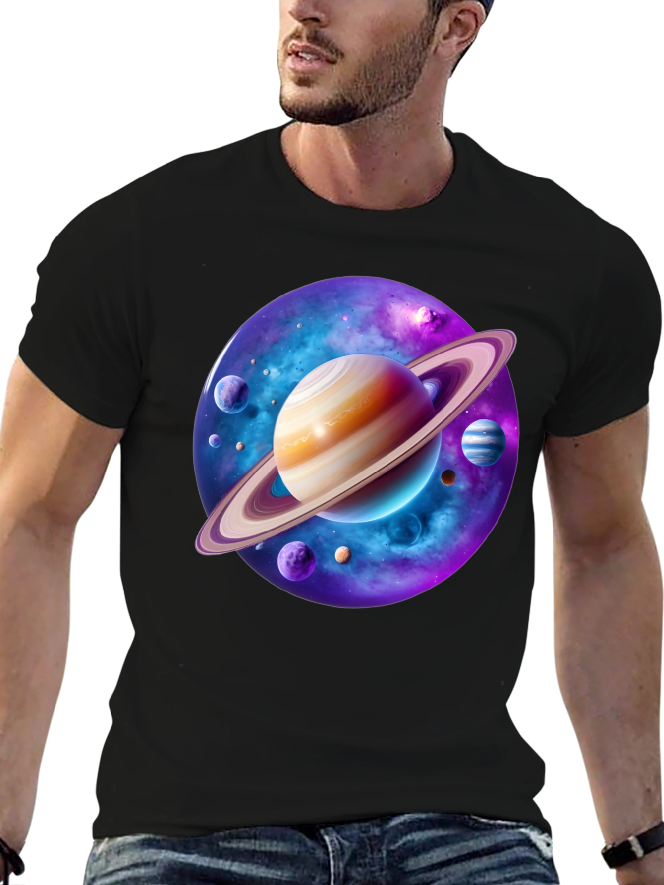 Cosmic Planet T-Shirt - Space Graphic Tee