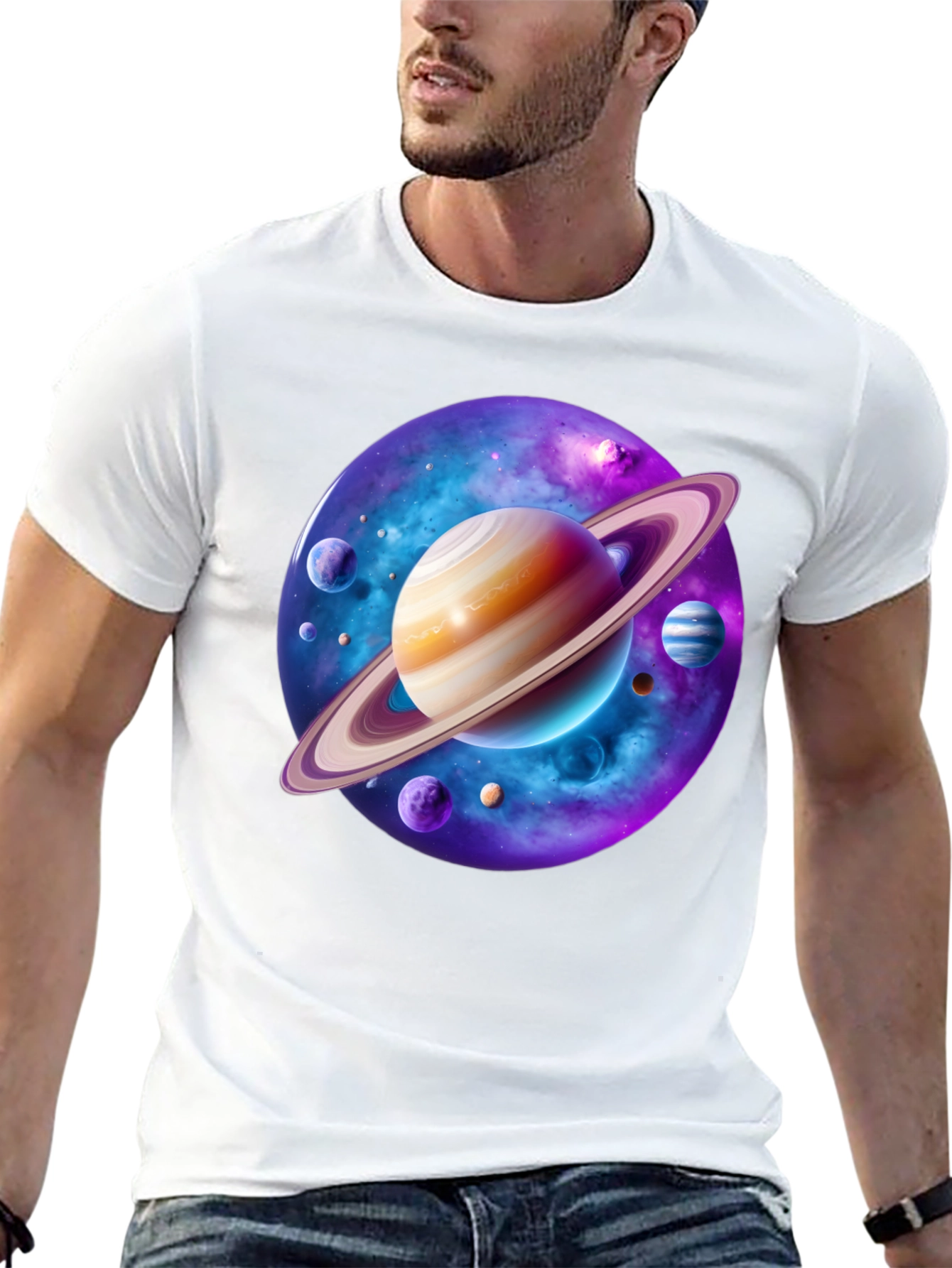 Cosmic Planet T-Shirt - Space Graphic Tee