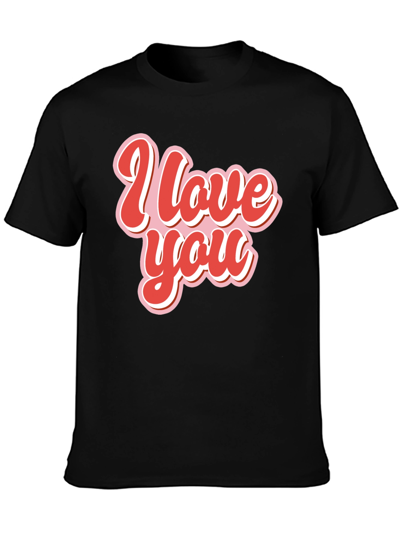 I Love You Retro Style Graphic Tee