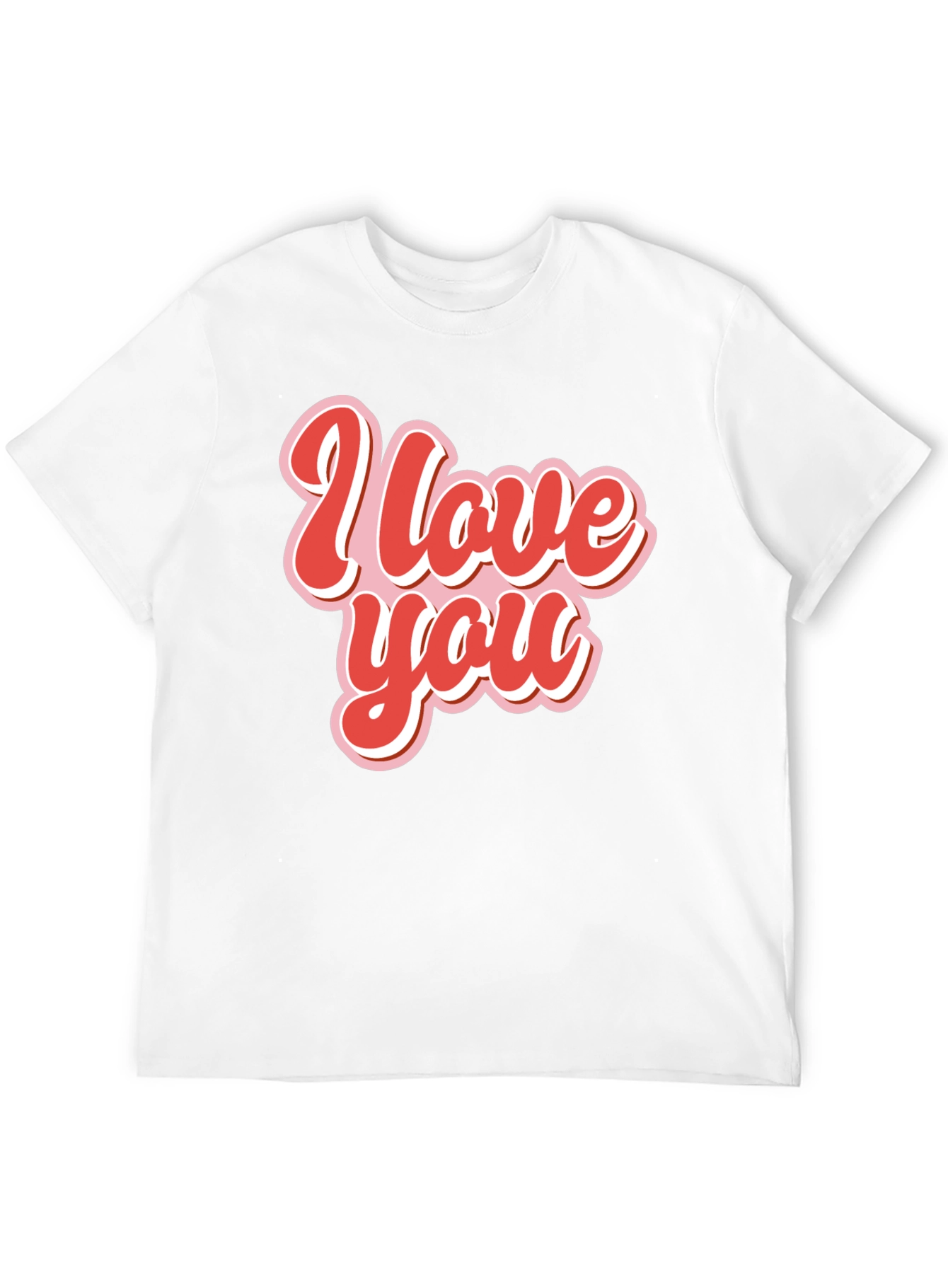 I Love You Retro Style Graphic Tee