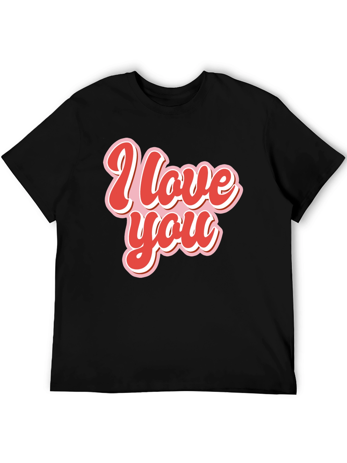 I Love You Retro Style Graphic Tee