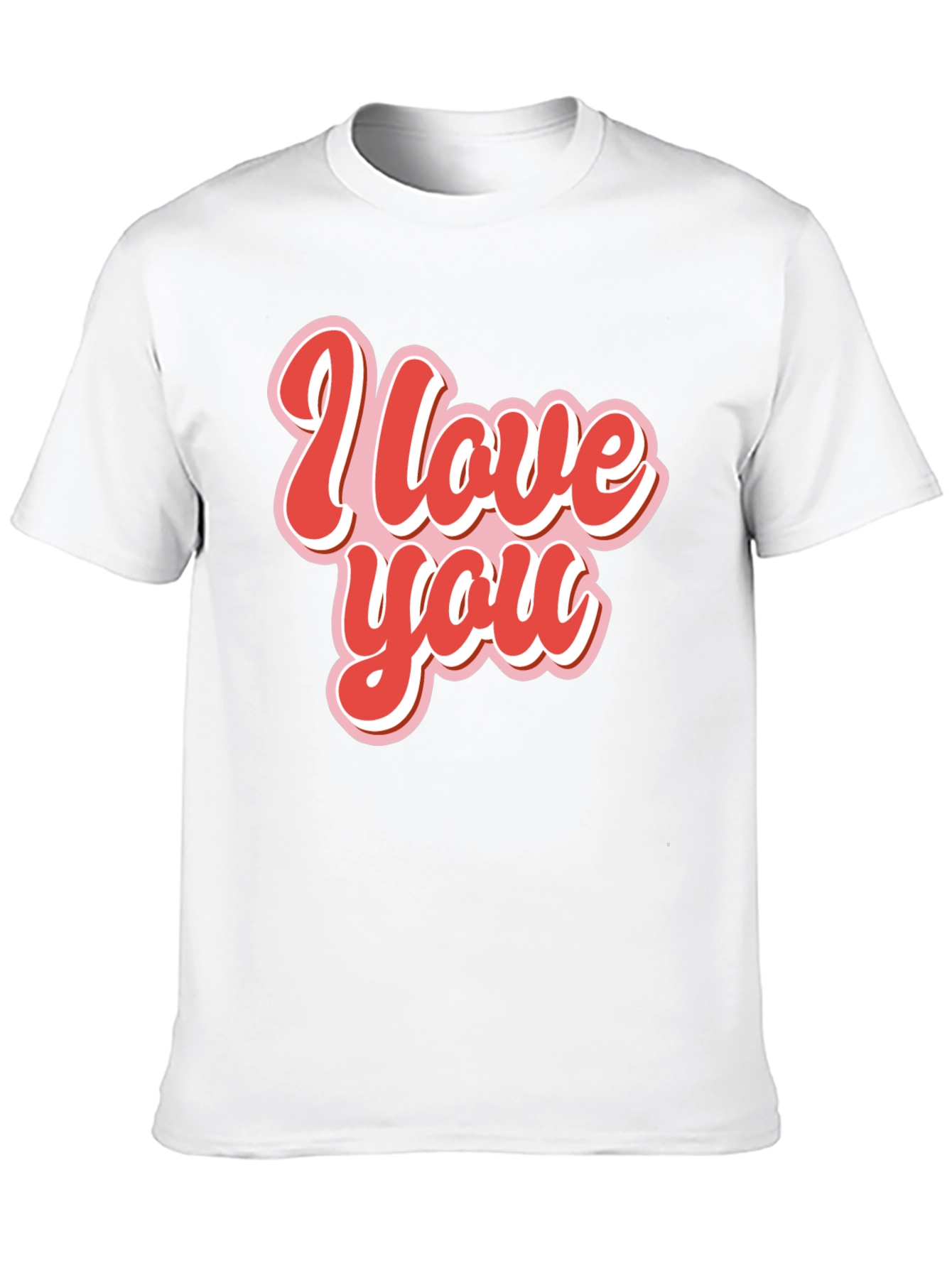I Love You Retro Style Graphic Tee