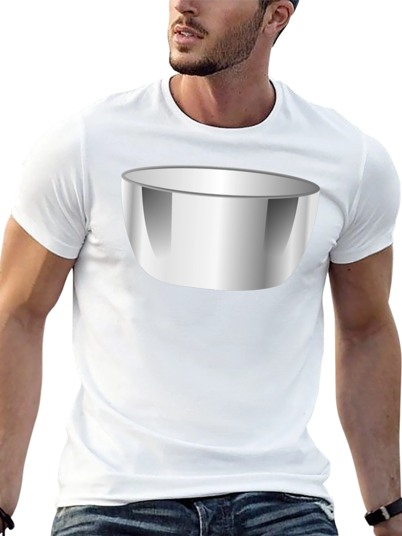 Bowl Graphic T-Shirt - Black Cotton Tee