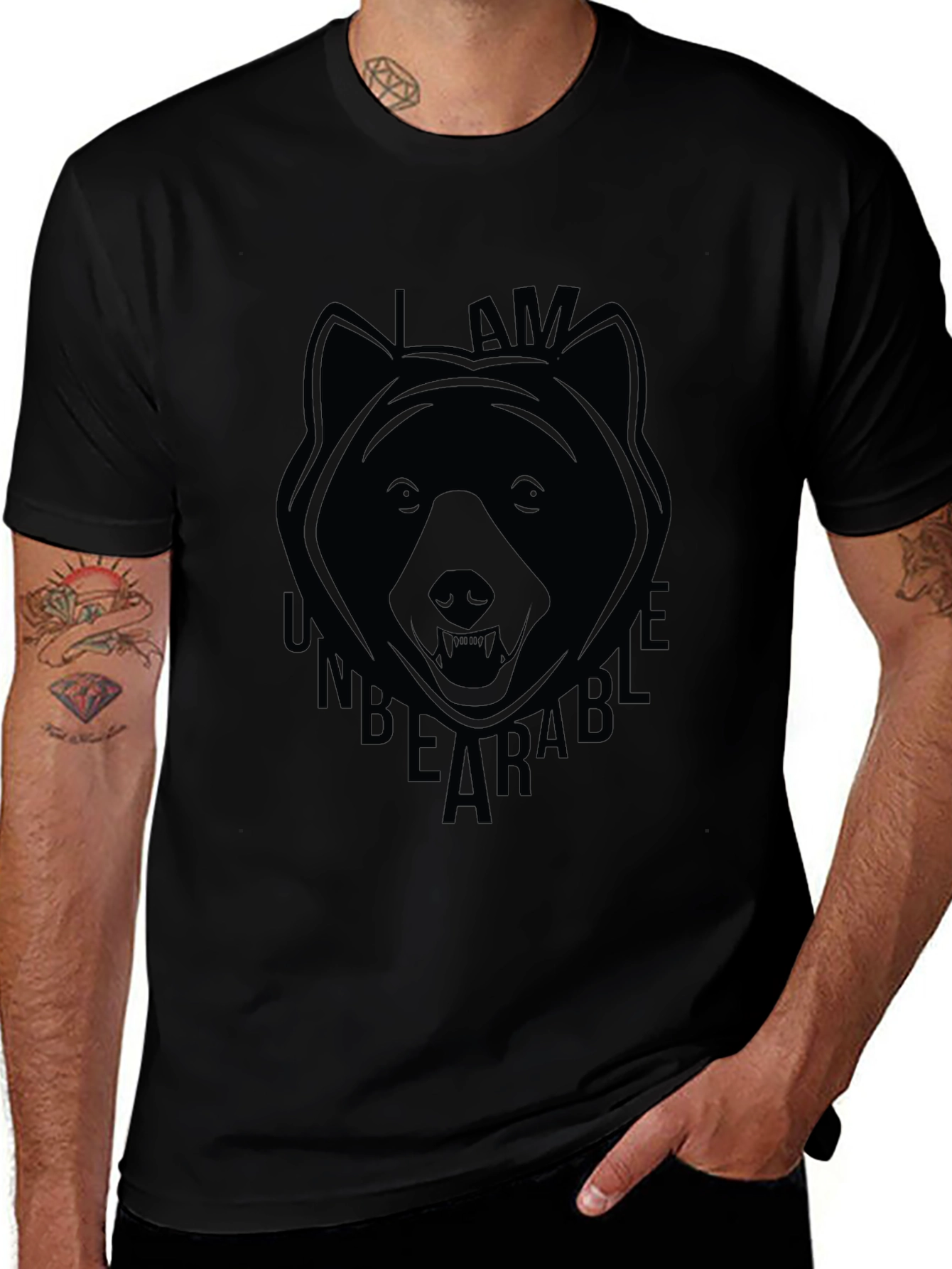 I Am Unbearable Bear Graphic T-Shirt