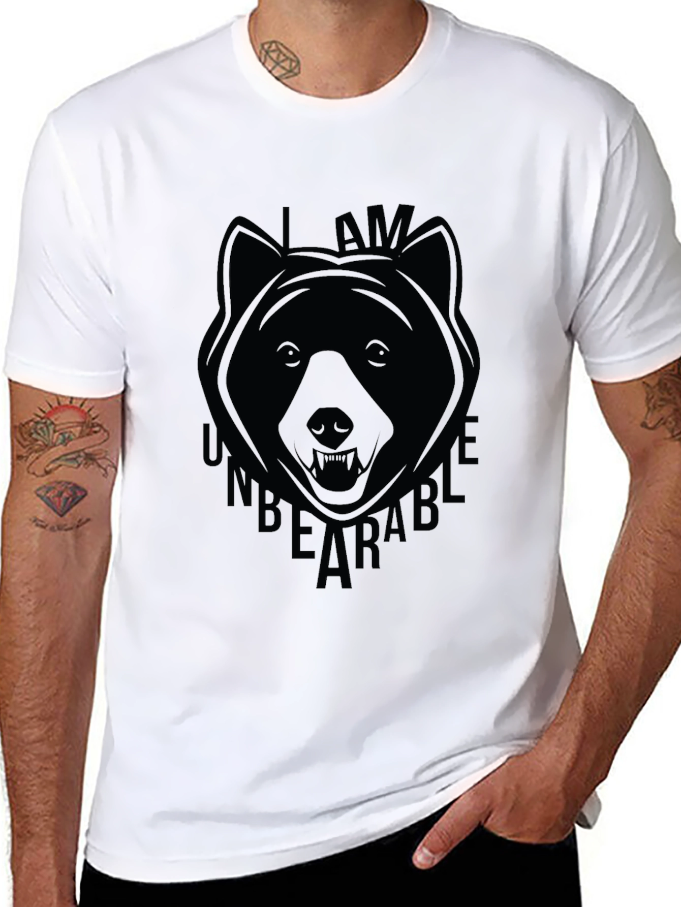 I Am Unbearable Bear Graphic T-Shirt