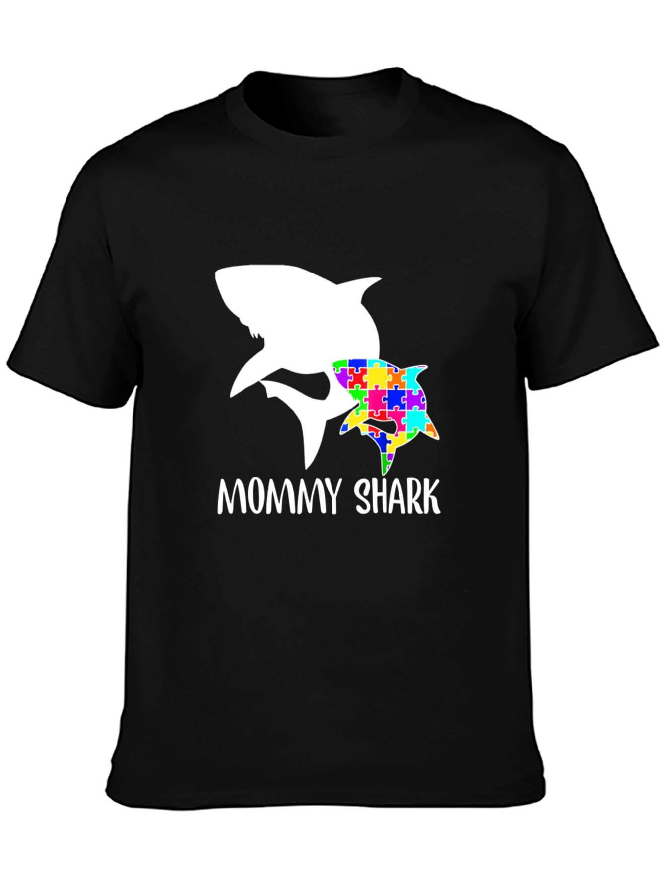 Mommy Shark Autism Awareness T-Shirt