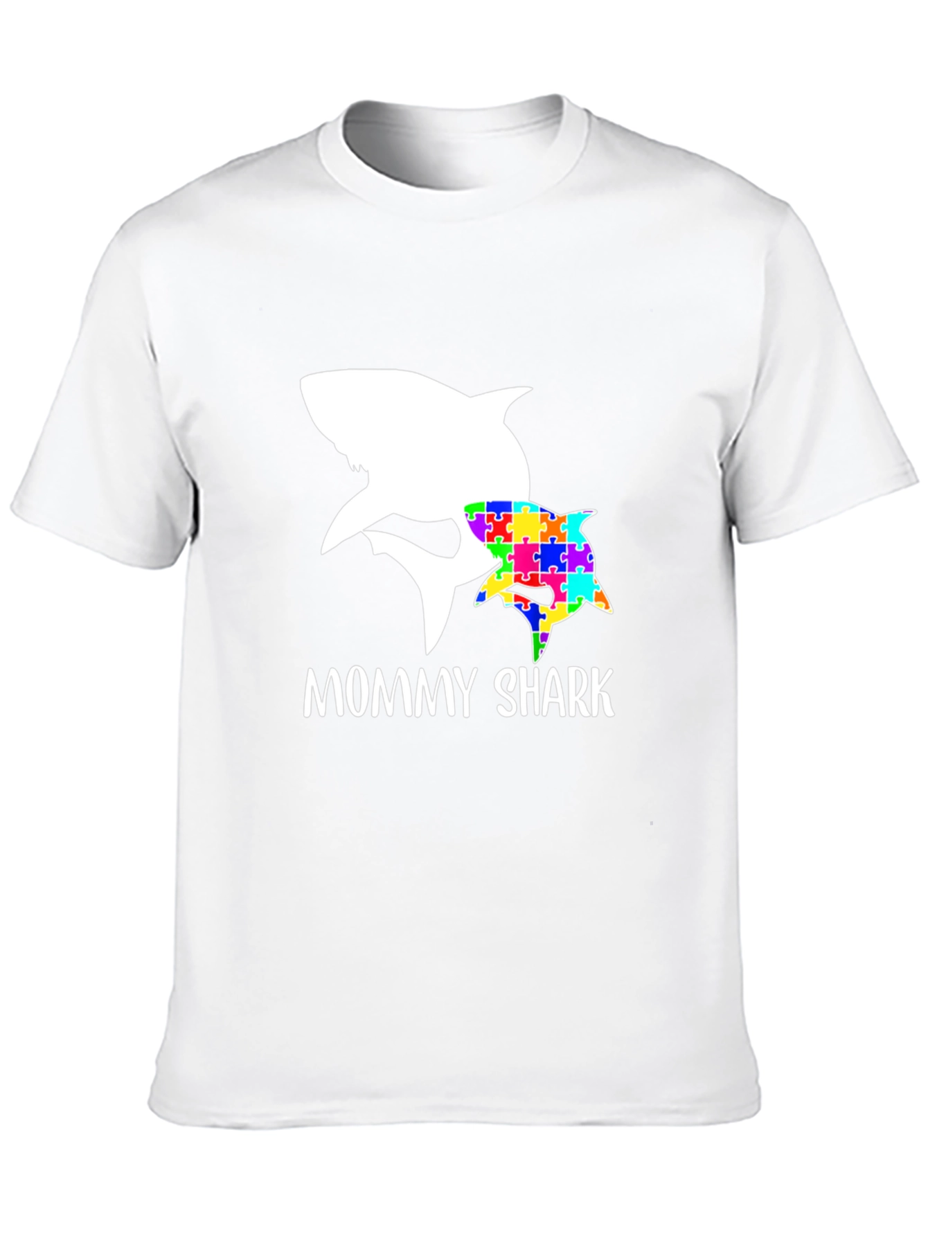 Mommy Shark Autism Awareness T-Shirt