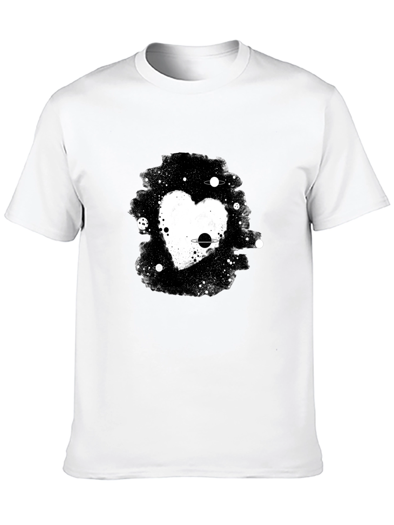 Cosmic Heart Black T-Shirt