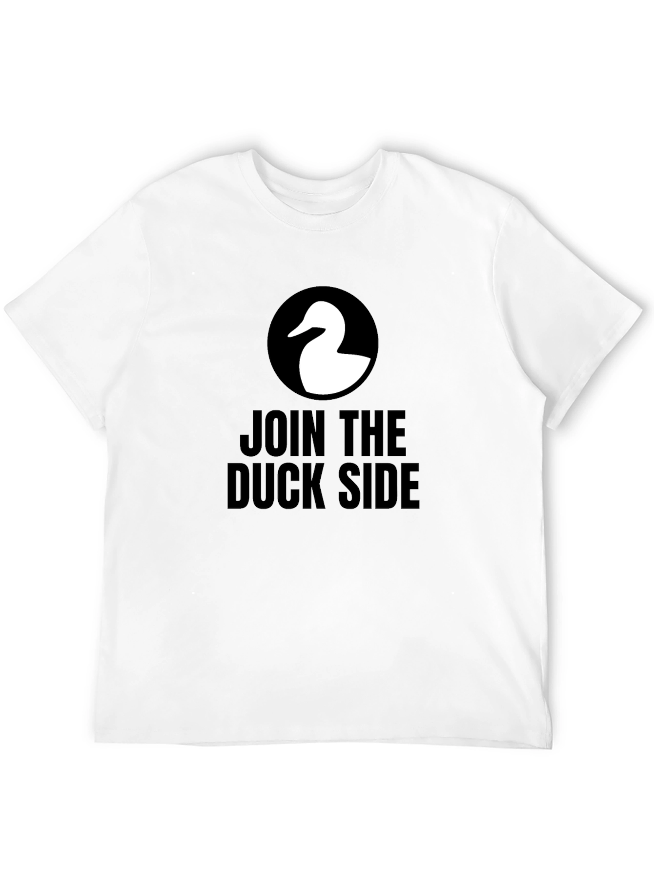 Join the Duck Side T-Shirt - Black Cotton Tee