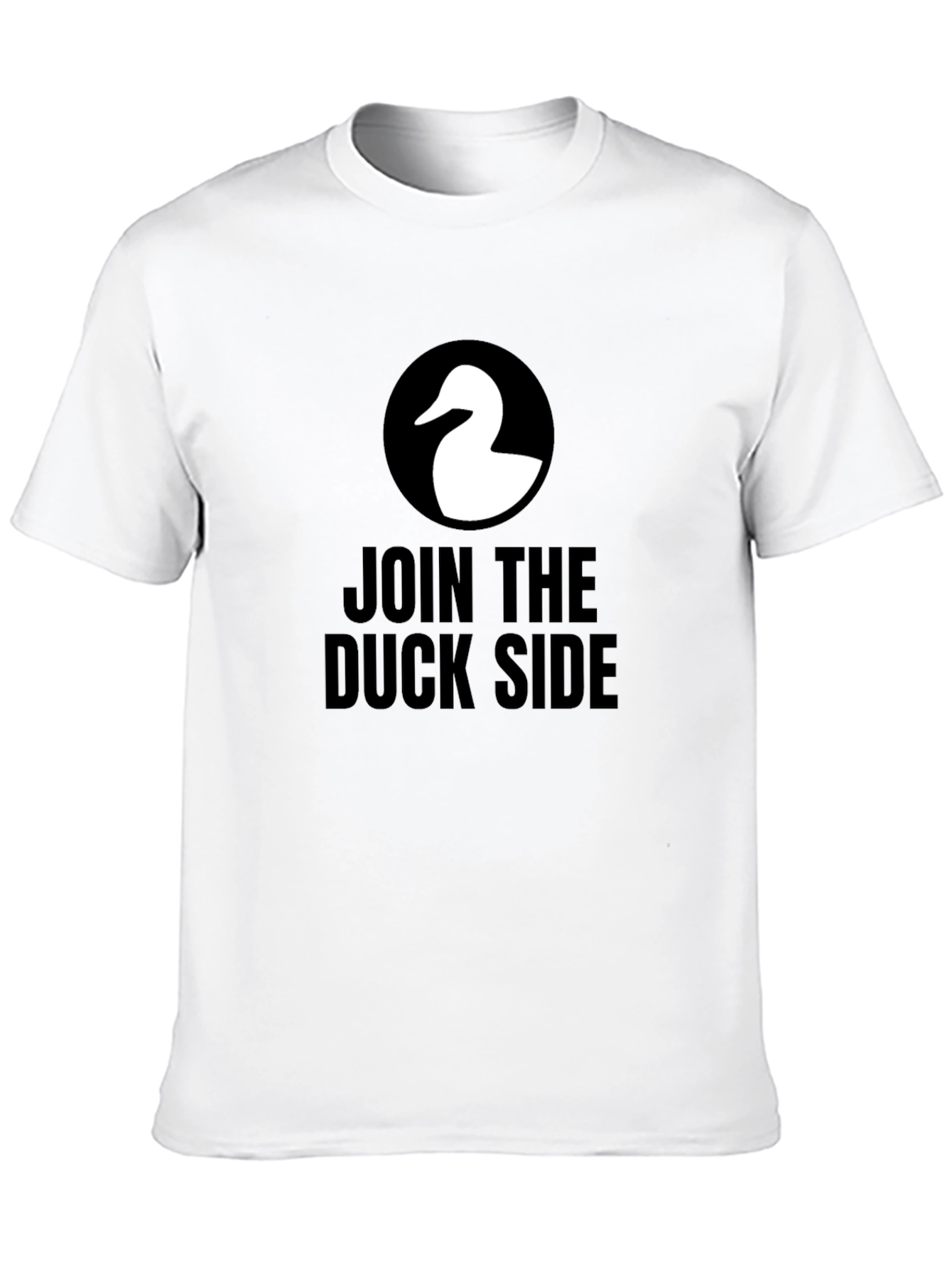 Join the Duck Side T-Shirt - Black Cotton Tee