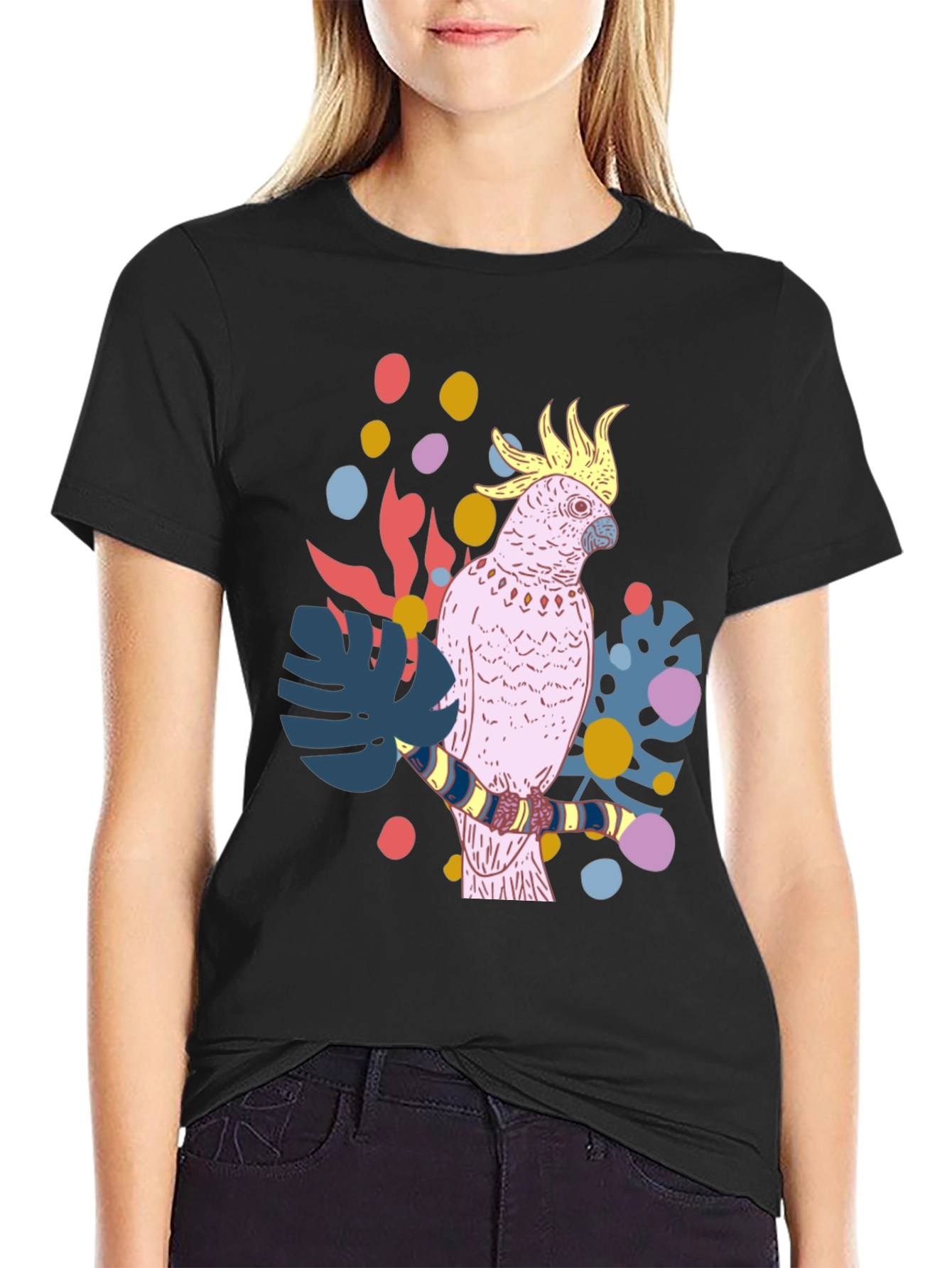 Tropical Cockatoo Graphic Tee