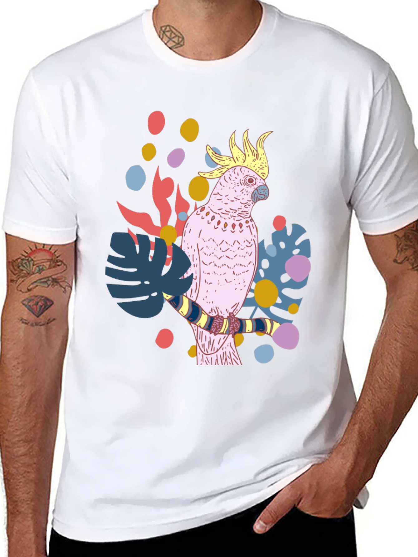 Tropical Cockatoo Graphic Tee