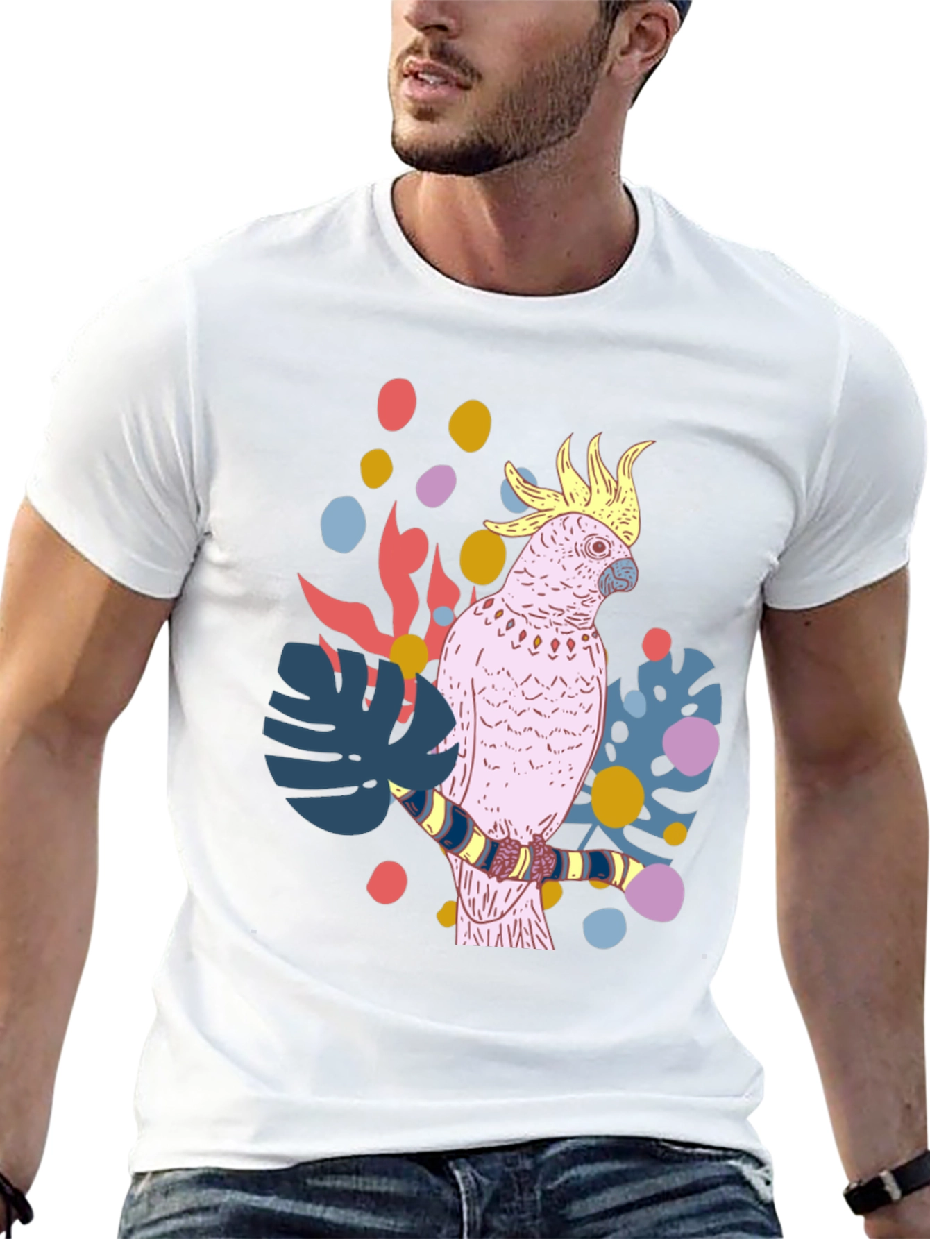 Tropical Cockatoo Graphic Tee