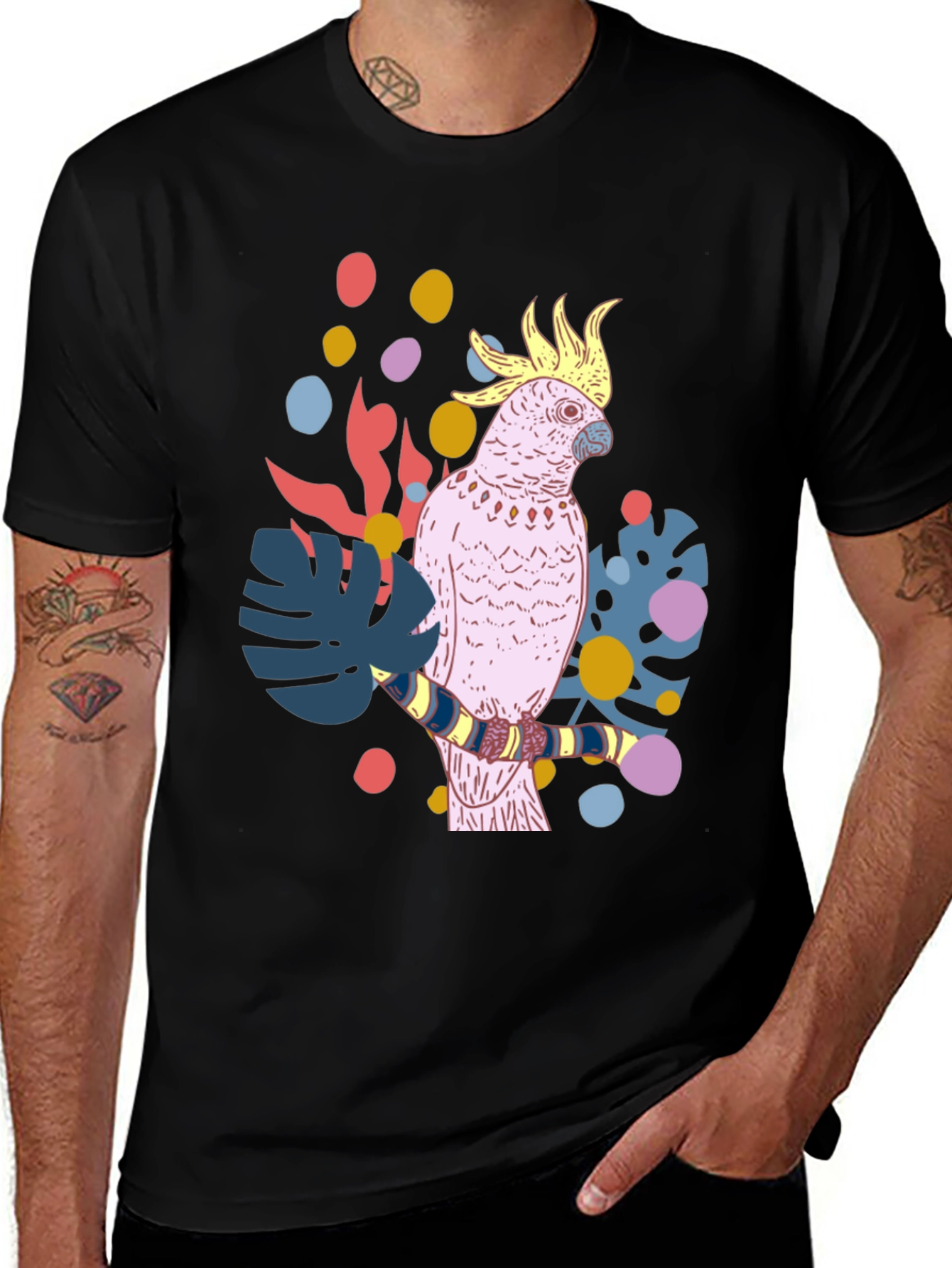 Tropical Cockatoo Graphic Tee