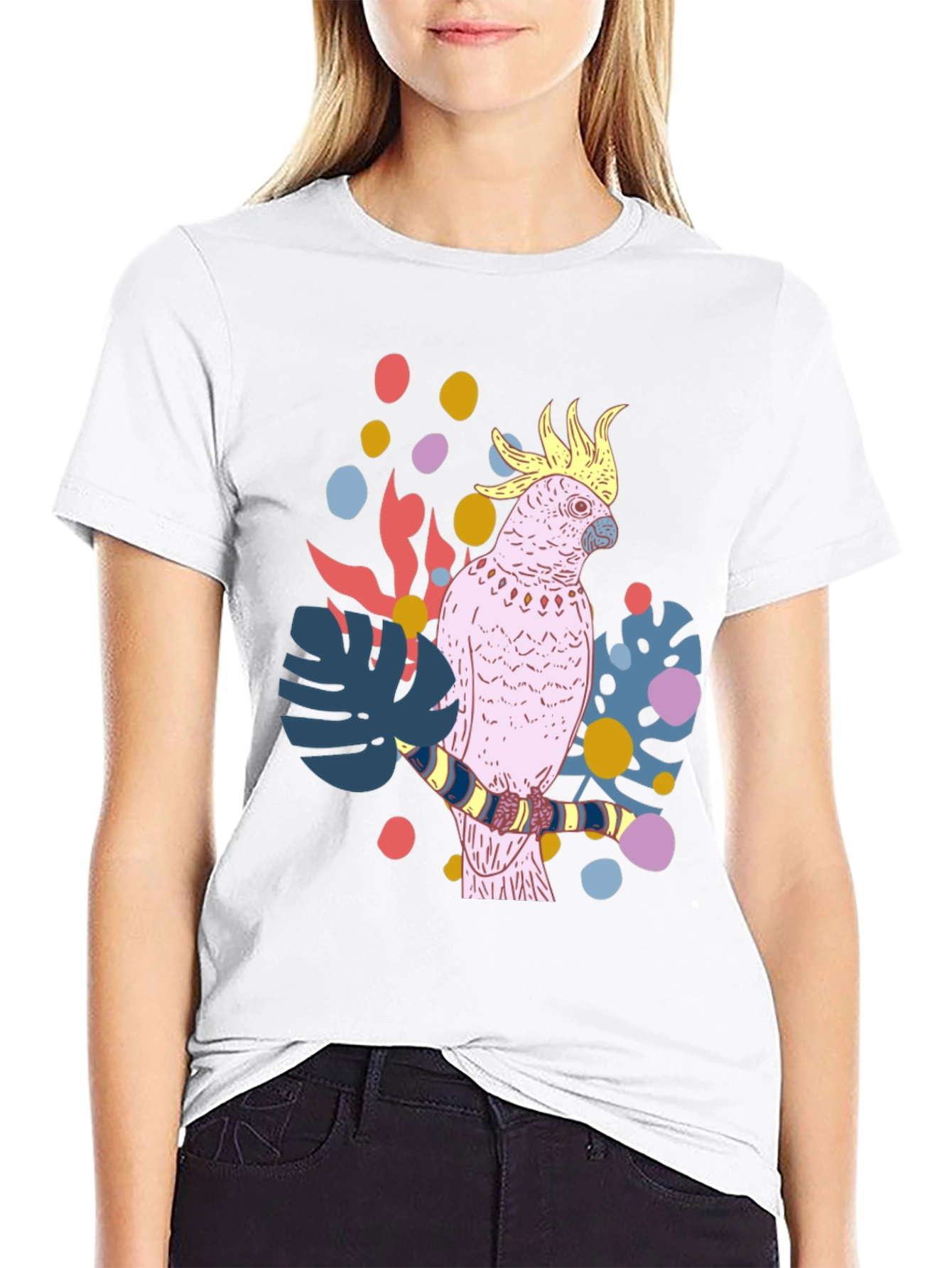 Tropical Cockatoo Graphic Tee