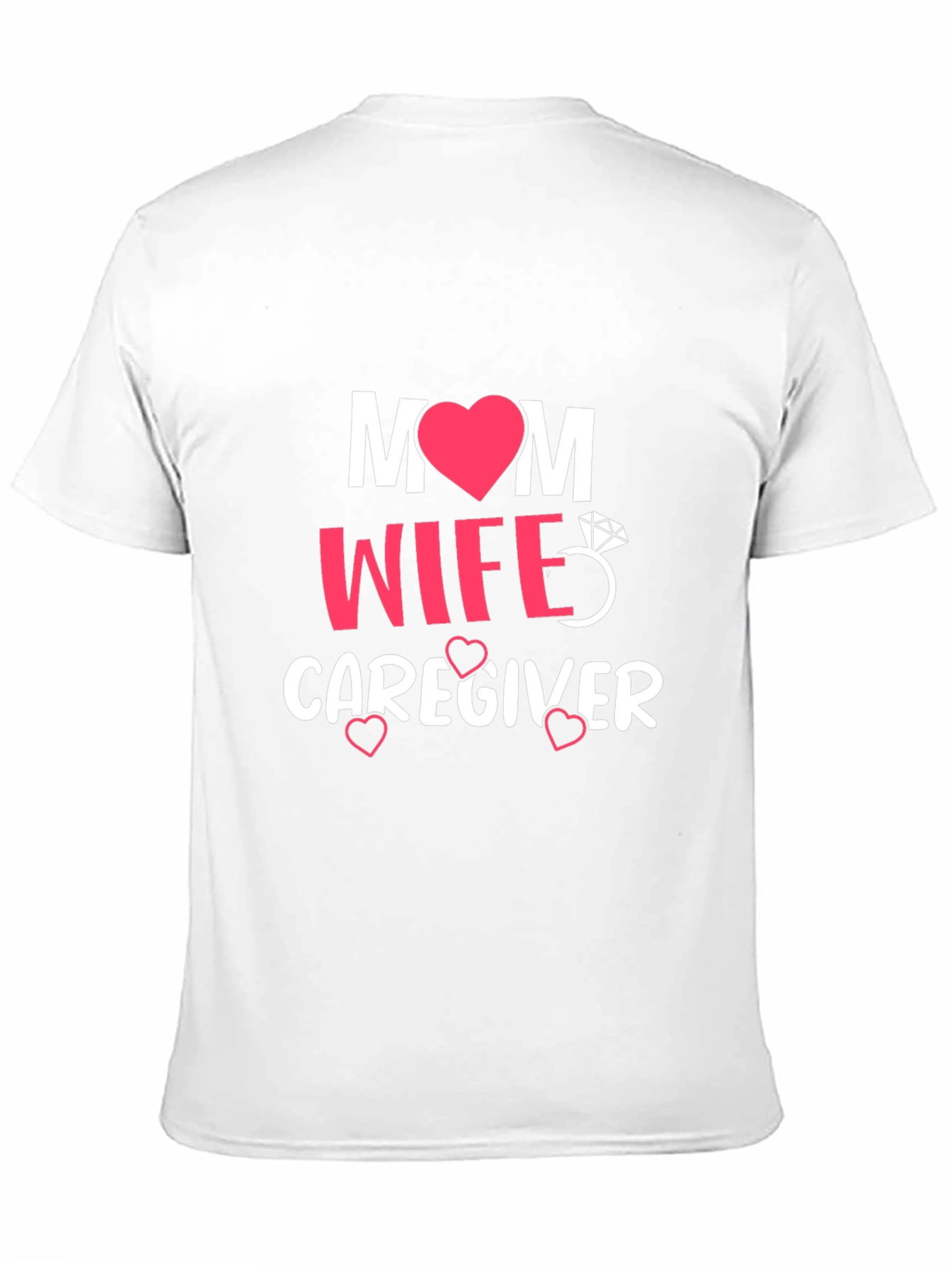 Mom Wife Caregiver Graphic Tee - Black T-Shirt