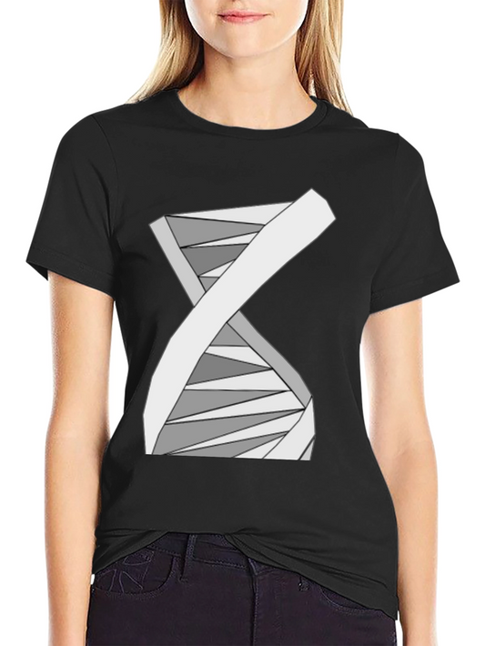 Abstract DNA Helix Graphic Tee - Science Style