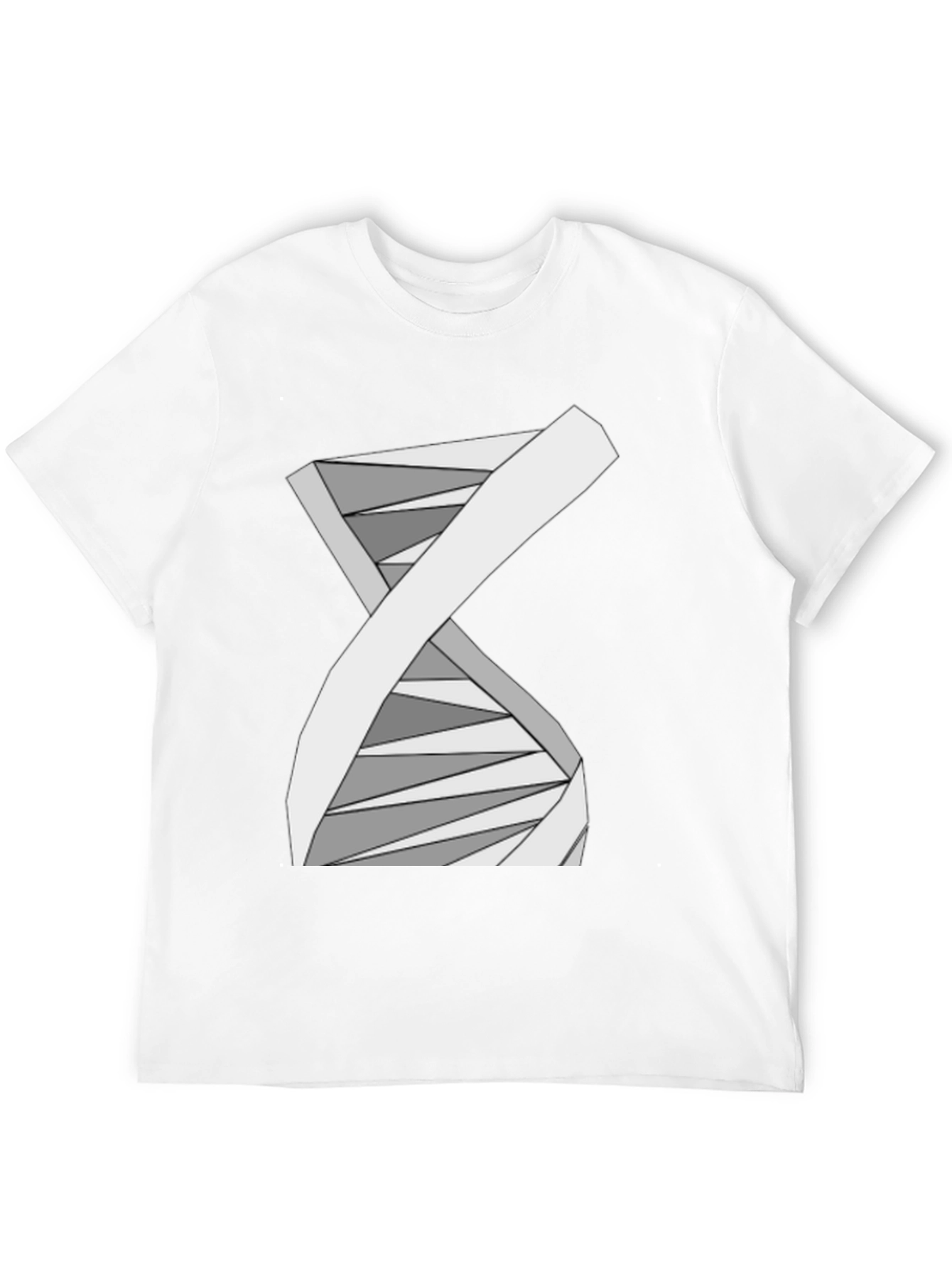 Abstract DNA Helix Graphic Tee - Science Style