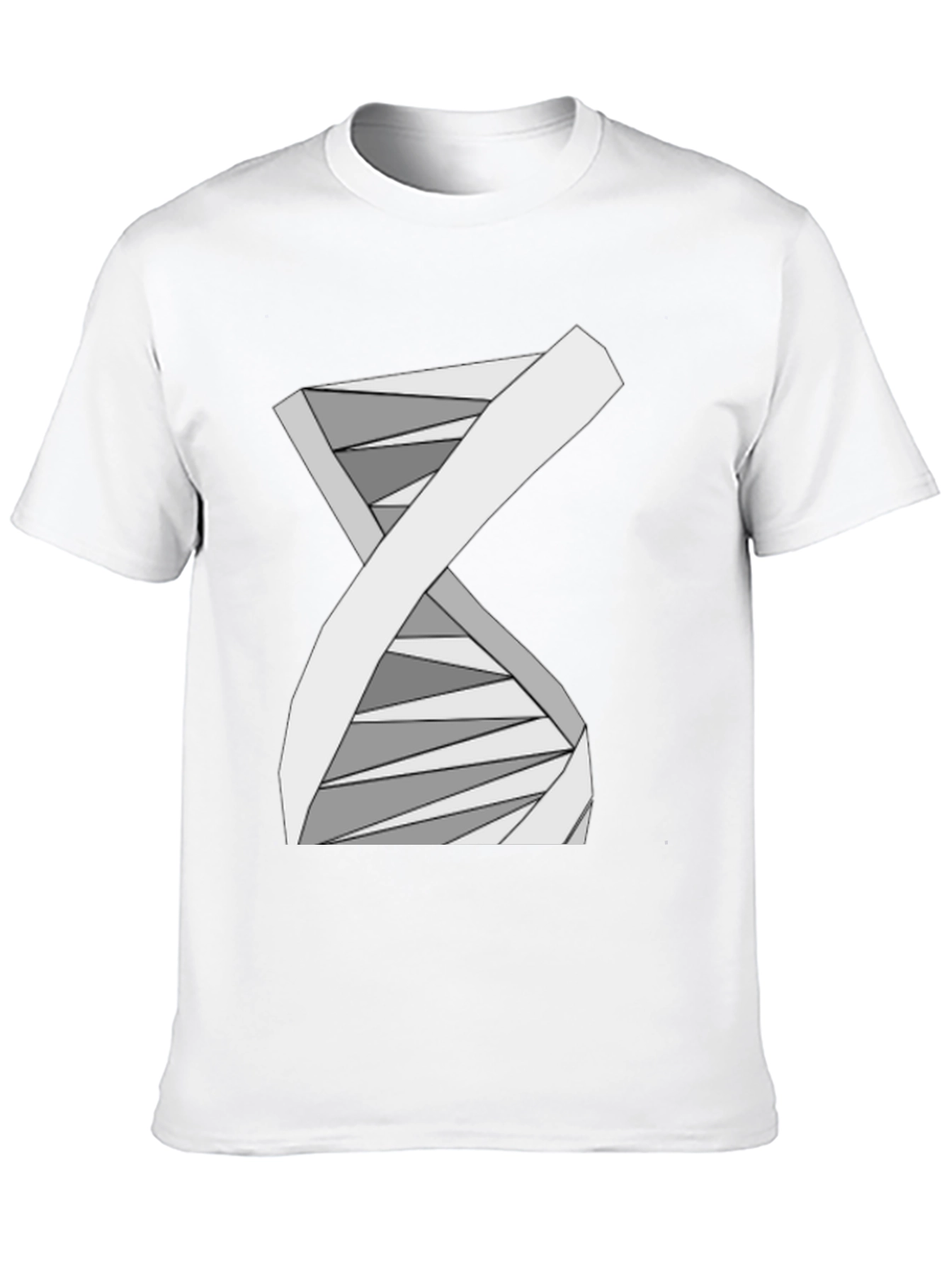 Abstract DNA Helix Graphic Tee - Science Style
