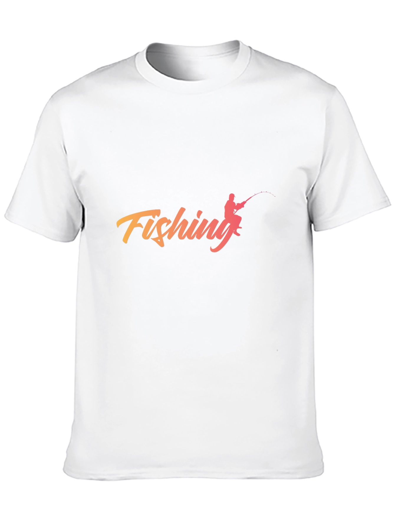 Fishing Graphic Tee - Black Cotton Comfort