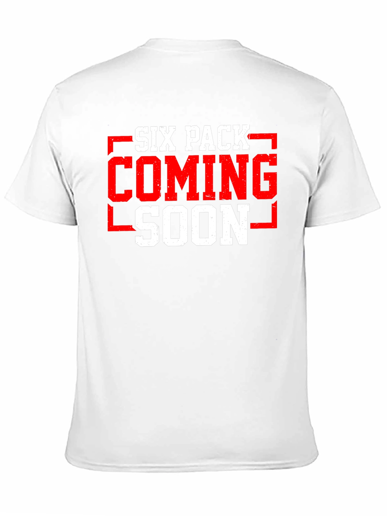 Six Pack Coming Soon T-Shirt Gym Workout Funny
