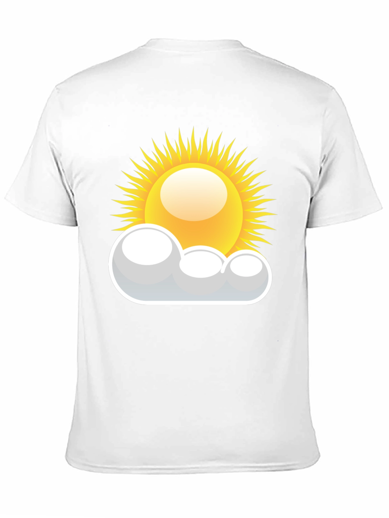 Sunny Day Graphic Tee - Black Cotton T-Shirt